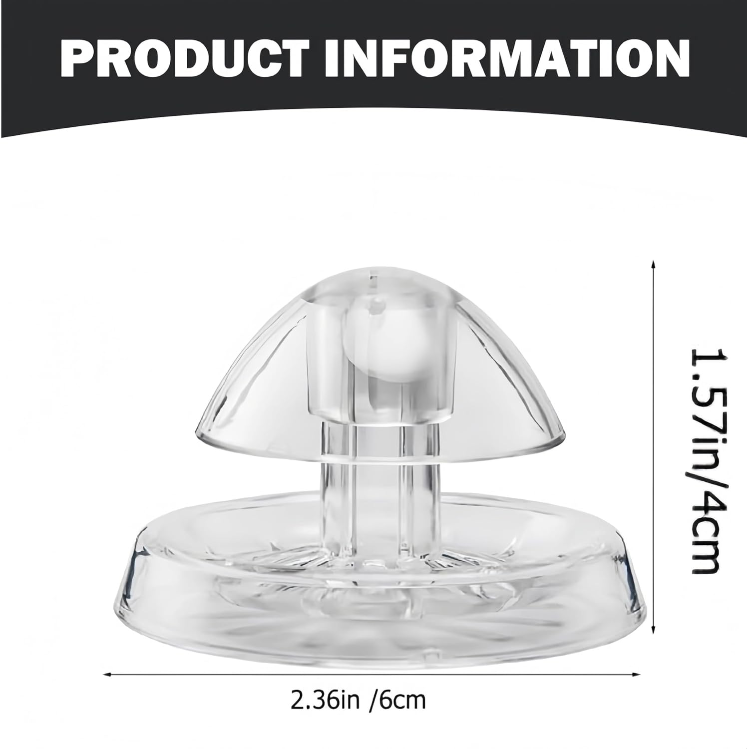 Transparent Snail Catcher for Fish Tank, 2Pcs Aquarium Snail Trap, Trap for Tiny Snails, Use for Freshwater Aquariums (Transparent) image number 2