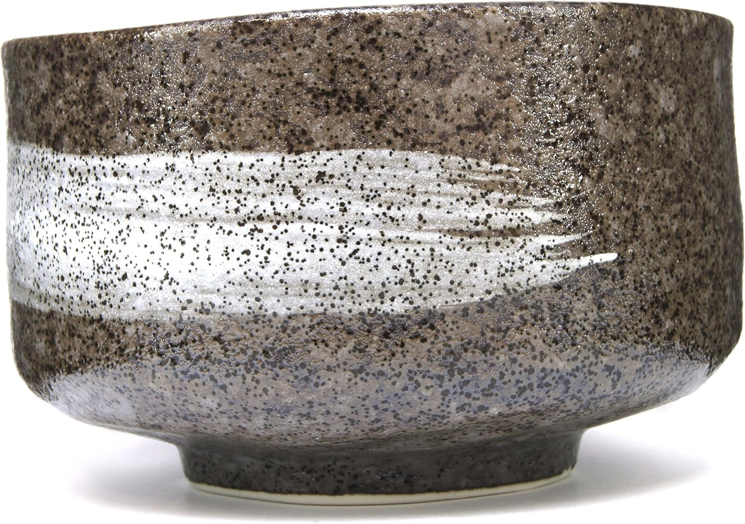 Mino Ware Japanese Handcrafted Matcha Tea Bowl Brown, Matcha Tea Cup Ceremony, Authentic Pottery, Hagoromo Chawan image number 4