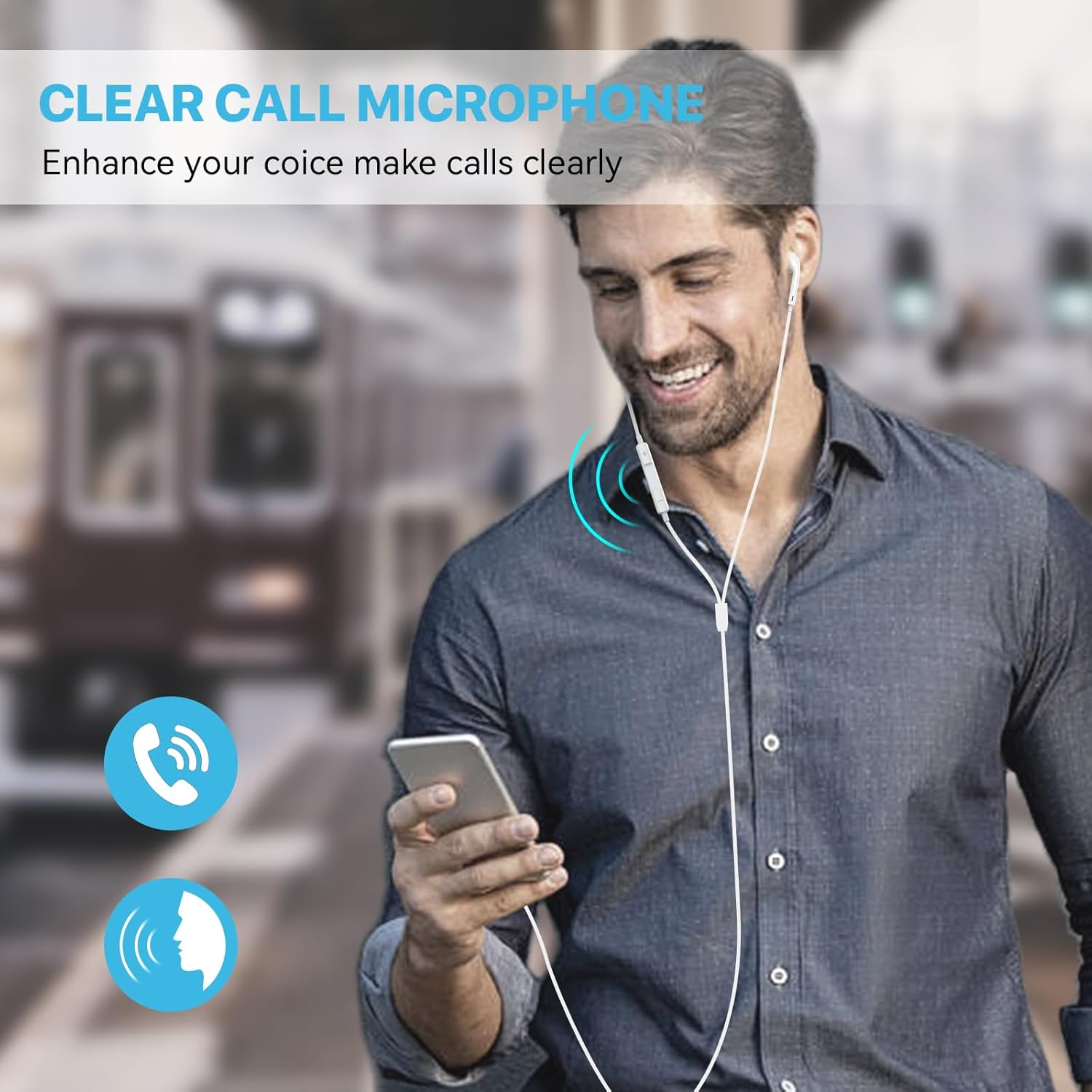 For Apple Earbuds Wired 2 Pack, 3.5Mm Headphones with Microphone [Mfi Certified] Volume Control Hifi Stereo Compatible with Iphone 6 6S Ipad Switch Laptop MP3 4 Galaxy S10 A14 A12 Android 3.5Mm Jack image number 1