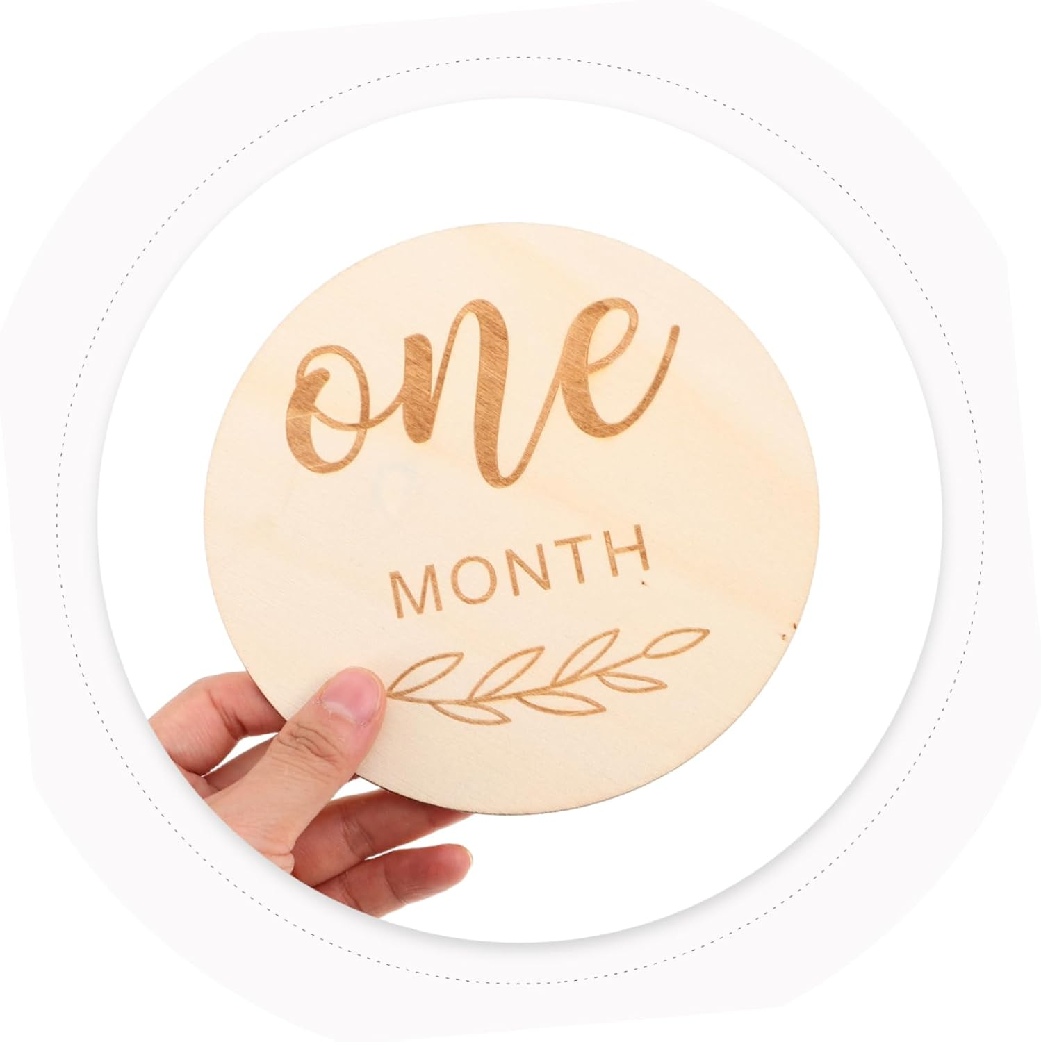 12Pcs Milestone Signs Monthly Milestone Cards for Photo Props Pregnancy Announcement Wooden Blocks image number 6