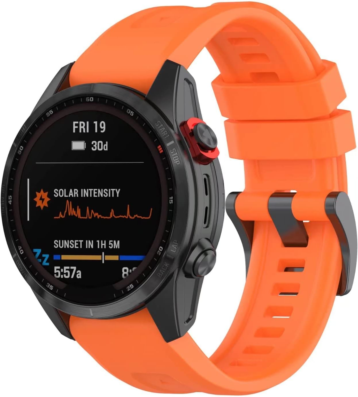 FTRONGRT 22 Mm Watch Strap Compatible with Garmin Epix Gen 2, Soft Silicone Strap, Replacement Strap for Garmin Epix Gen 2.