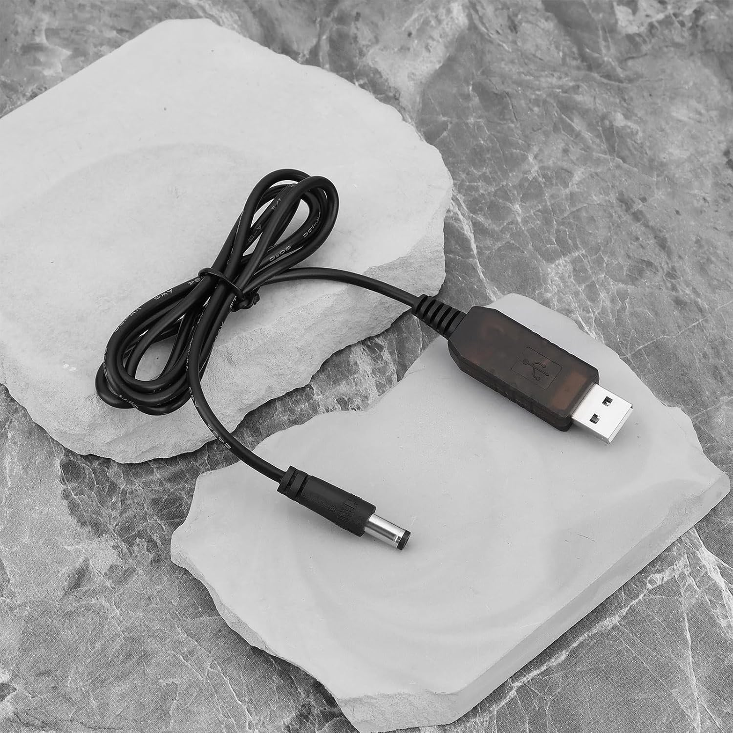 Be in Your Mind 3Pcs USB 5V to 12.6V Boost Charging Cable DC 5.5X2.1Mm Line Converter Power Charging Cable Compatible with Stoov 11.1V/12.6V Lithium Battery Pack 1M image number 2