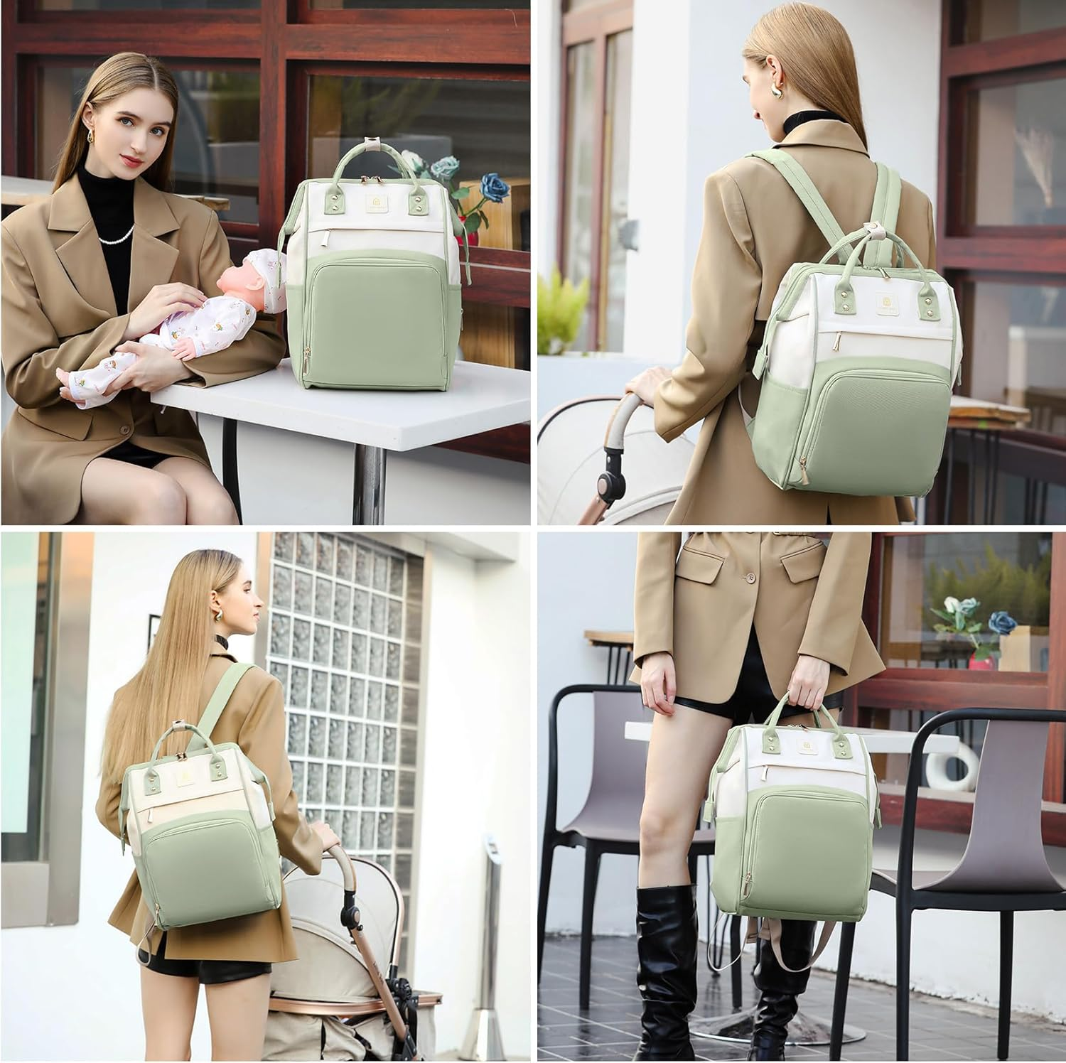 Diaper Bag Backpack Mommy Nappy Changing Bag Waterproof Travel Bags for Women