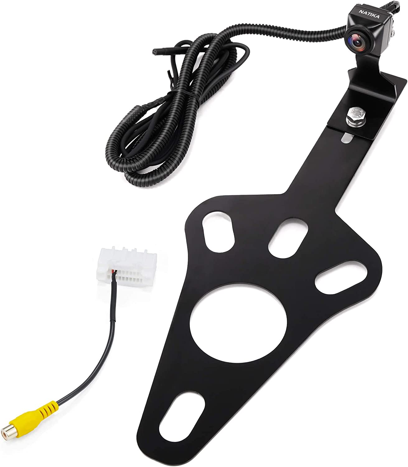 NATIKA Backup Camera for 2007-2018 Jeep Wrangler JK: No Distorted Affect Starlight Night Vision CVBS | AHD Waterproof HD Spare Tire Mount Backup Reverse Rear View Camera for Jeep Wrangler JK 2007-2018 image number 1