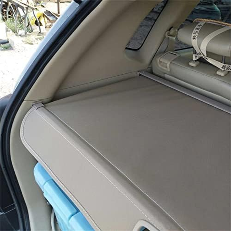 ZNFMOS Trunk Cargo Cover, for Hyundai, for Tucson 2006-2014, Safety Shield Rear Luggage Curtain Retractable Partition Privacy Car Accessorie Security Panel Roller(Black) - Beige image number 4