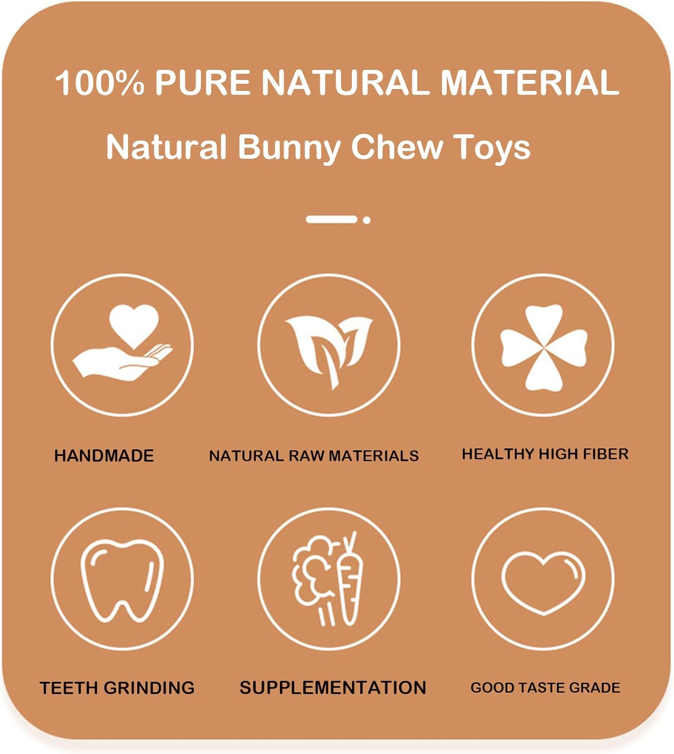 JCBCKJ Rabbit Chew Toys, Timothy Grass Sticks, Rabbit Toys-Grinding Sticks, Suitable for Rabbits, Hamsters, Chinchillas, and Other Rodent Pets of Ideal Snacks (30-1) image number 4