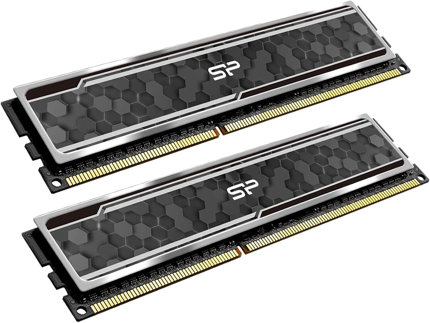 Silicon Power Value Gaming DDR4 RAM 16GB (8Gbx2) 3200Mhz (PC4 25600) CL16 1.35V Desktop Memory Module with Heatsink Camouflage Grey SP016GXLZU320BDAJ5 image number 3