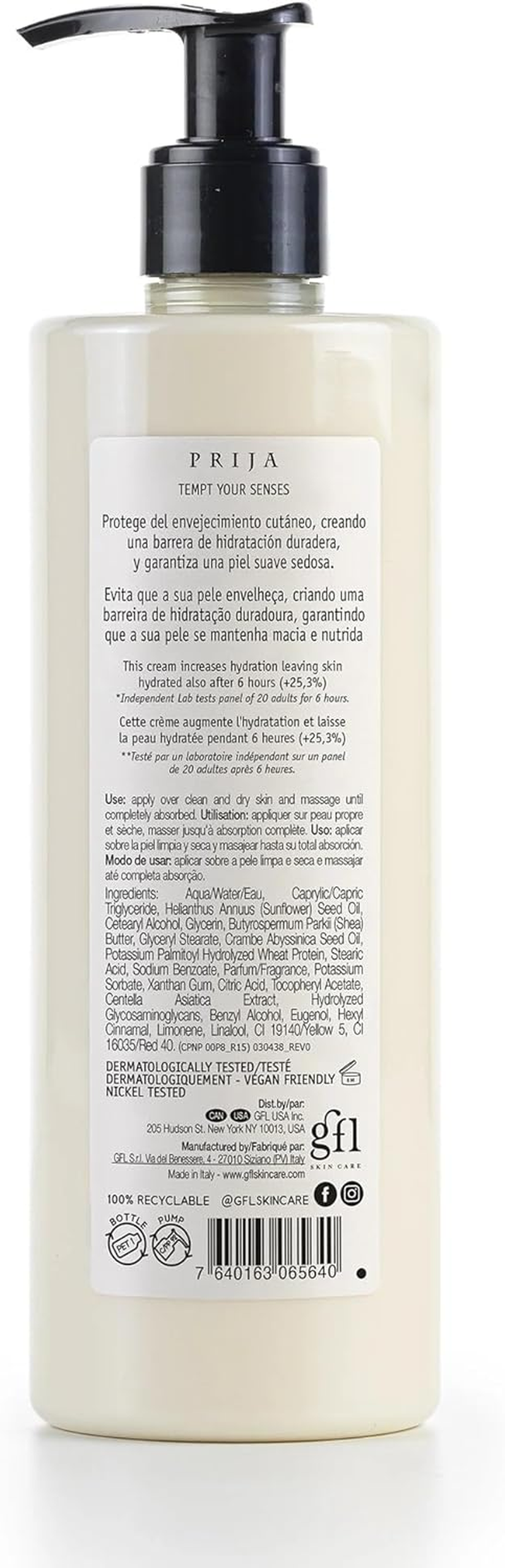 Prija Hands and Body Moisturiser with Vitamin E and Vitalising 2 in 1 Shower Gel and Shampoo with Ginseng Extract Bundle 2 X 380Ml image number 1