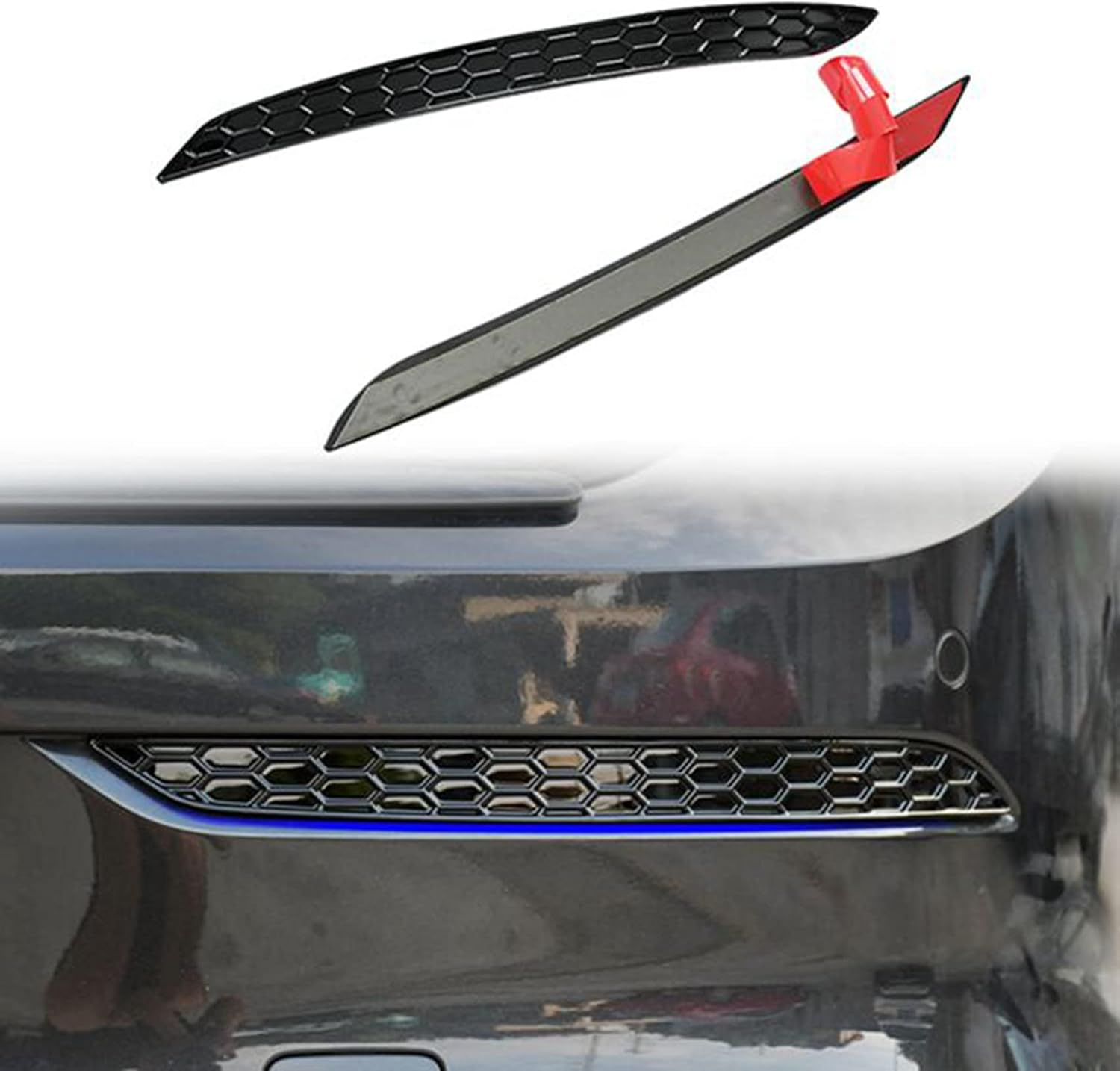 Tuperoymse Car Reflective Strips Honeycomb Reflector Strips For- Golf 8 MK8 2020-2022