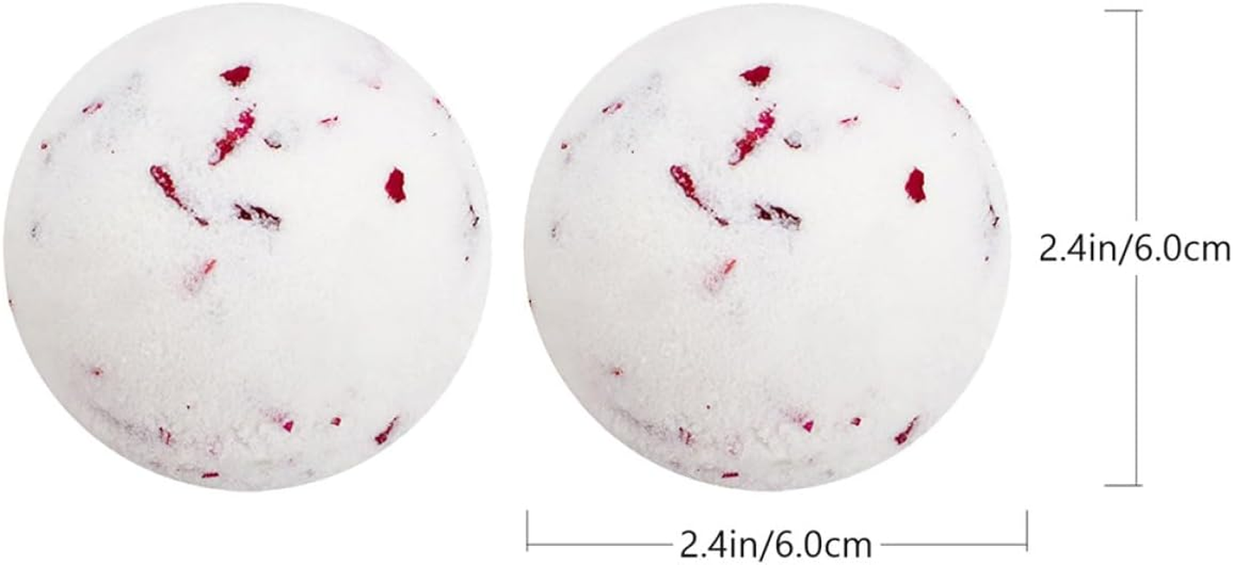 Healeved 2Pcs Bubble Bath Bombs with Essential Oils round Bath Bombs for Skin Care and Moisturizing for Women And image number 3
