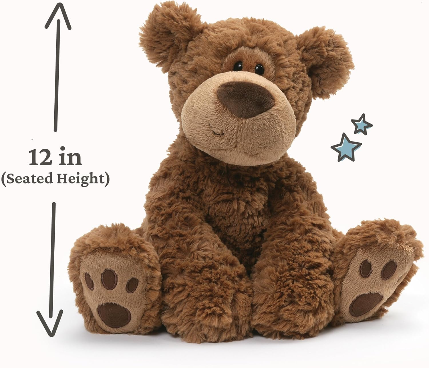 Gund Grahm Polyester Kids Soft Toy Teddy Bear, Small, Brown image number 1