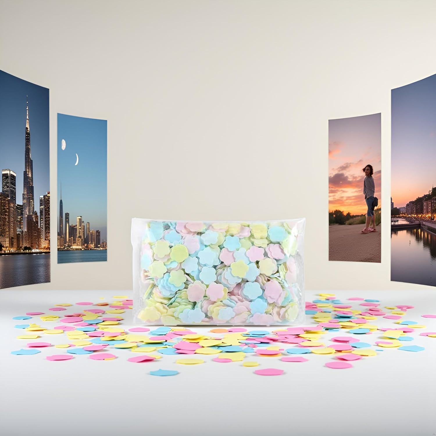 1000 Sheets Colorful Portable Disposable Paper Soap Portable Travel Hiking Washing Hand Bath Toiletry Paper Sheets Confetti Women Kids Soap ， Cleansers image number 6