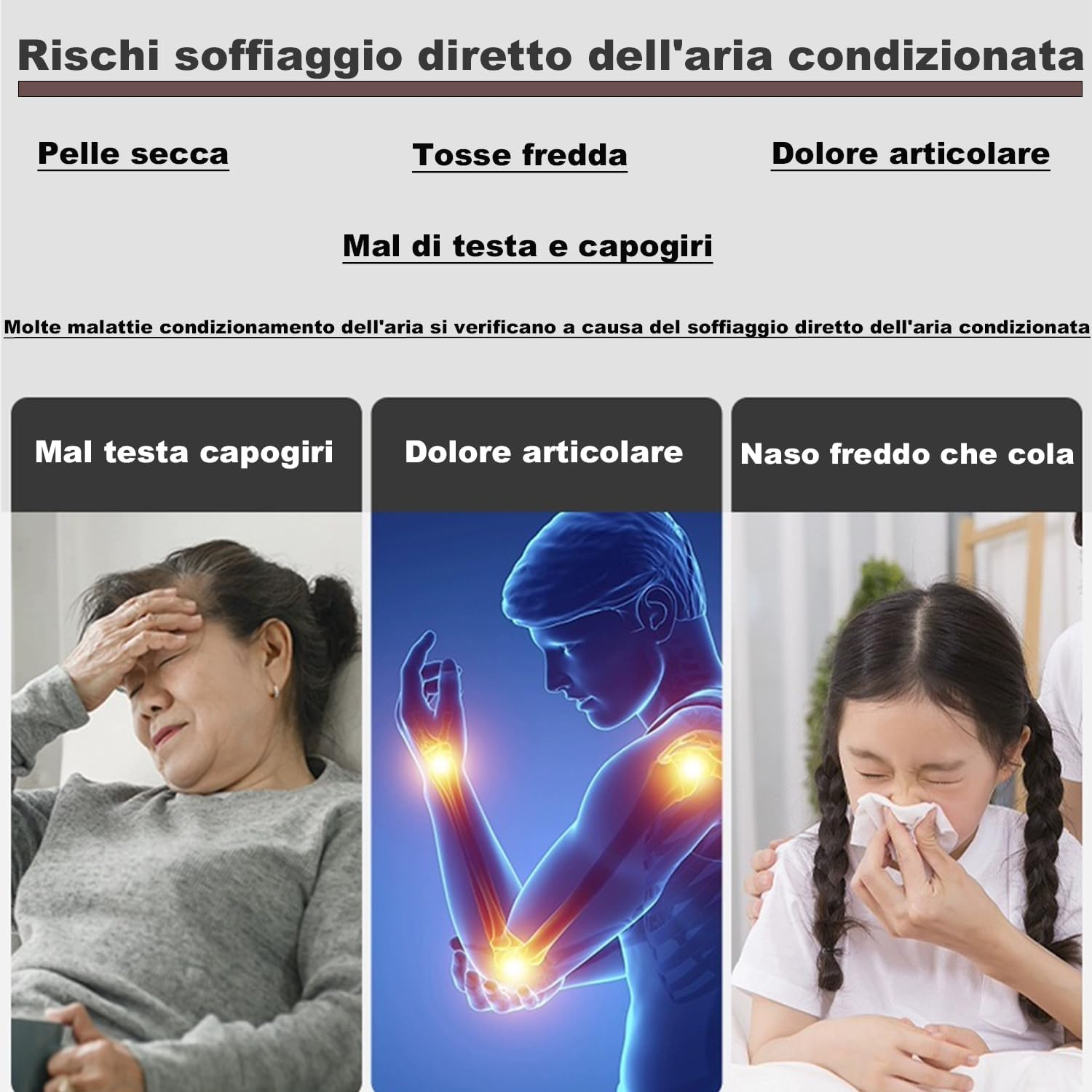 Universal Retractable Air Conditioning Wind Deflector - Adjustable, Transparent Cold Air Protection image number 4