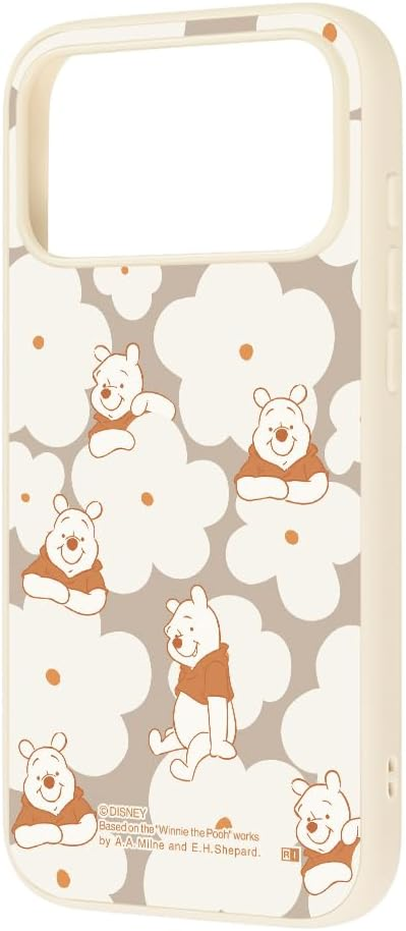Ingram Case for Iphone 17 Pro Max, Winnie the Pooh [Disney Official] Shockproof, Shock-Absorbing, Bumper, Hybrid Case, Easy to Hold, Cute, Disney Character, Pooh Floral Pattern image number 5