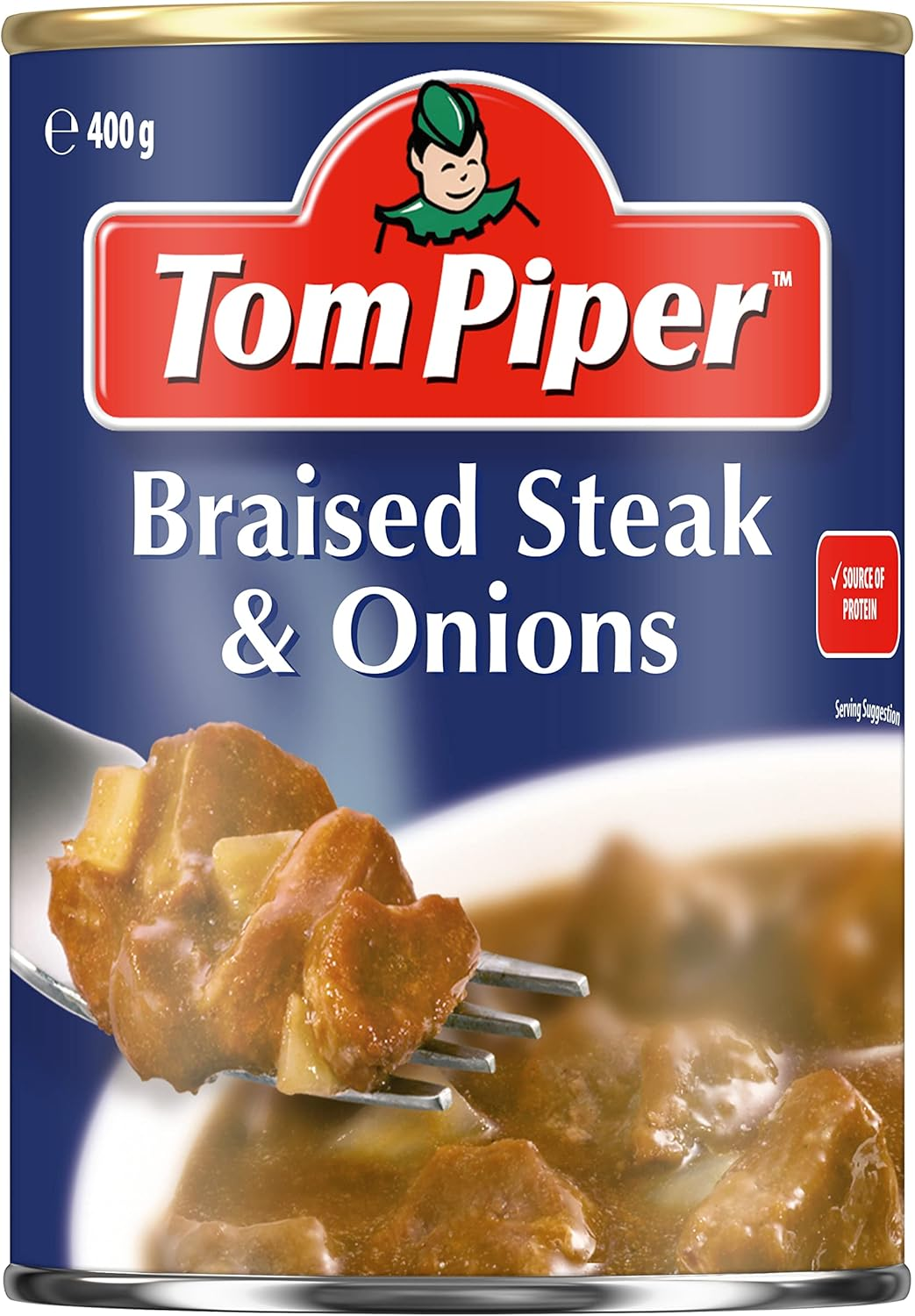 Tom Piper Braised Steak and Onions Canned Meal Ready to Eat Quick and Convenient Meal 400G image number 4