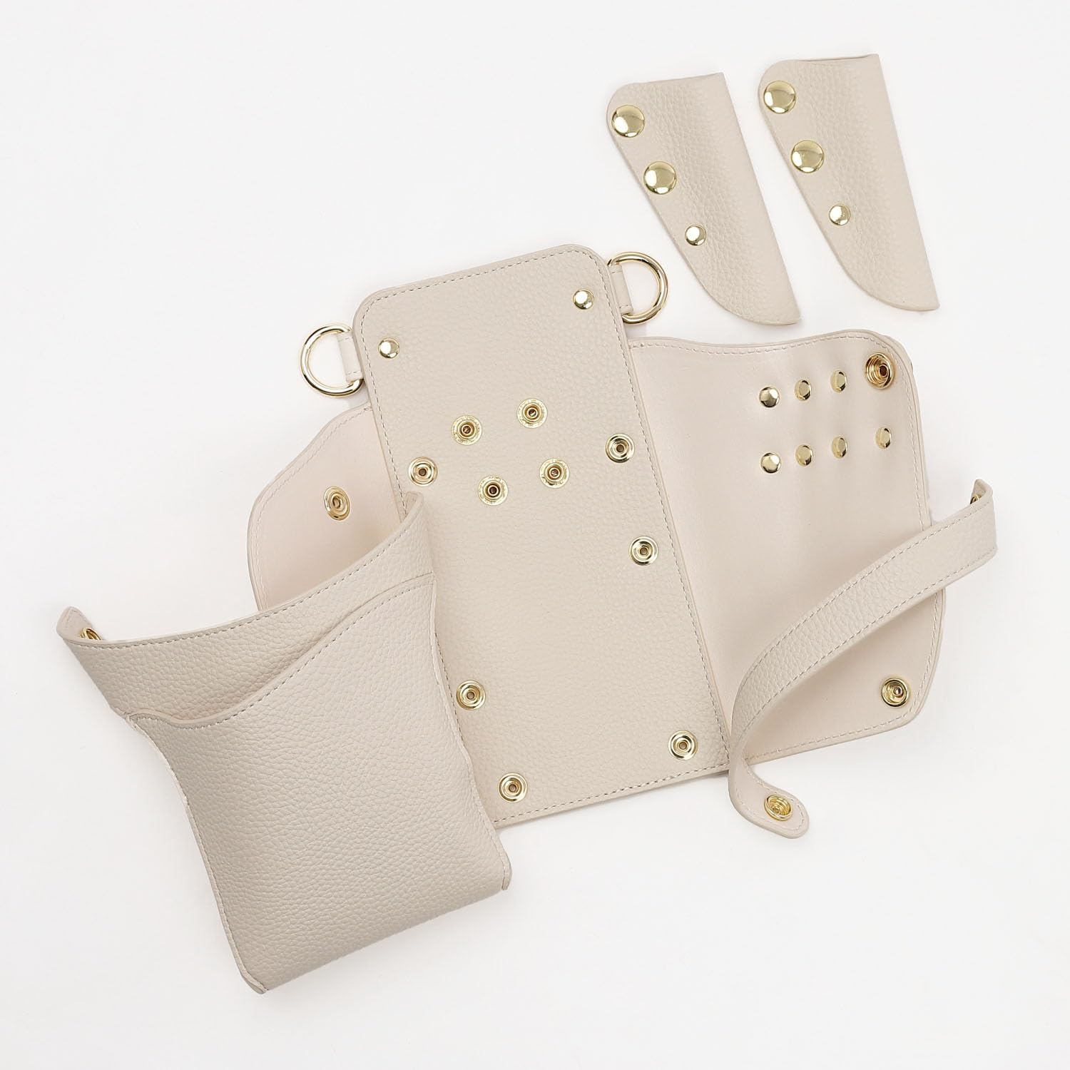 Dees Products Siena Ivory Gold Hardware Scissor Case Ivory image number 5