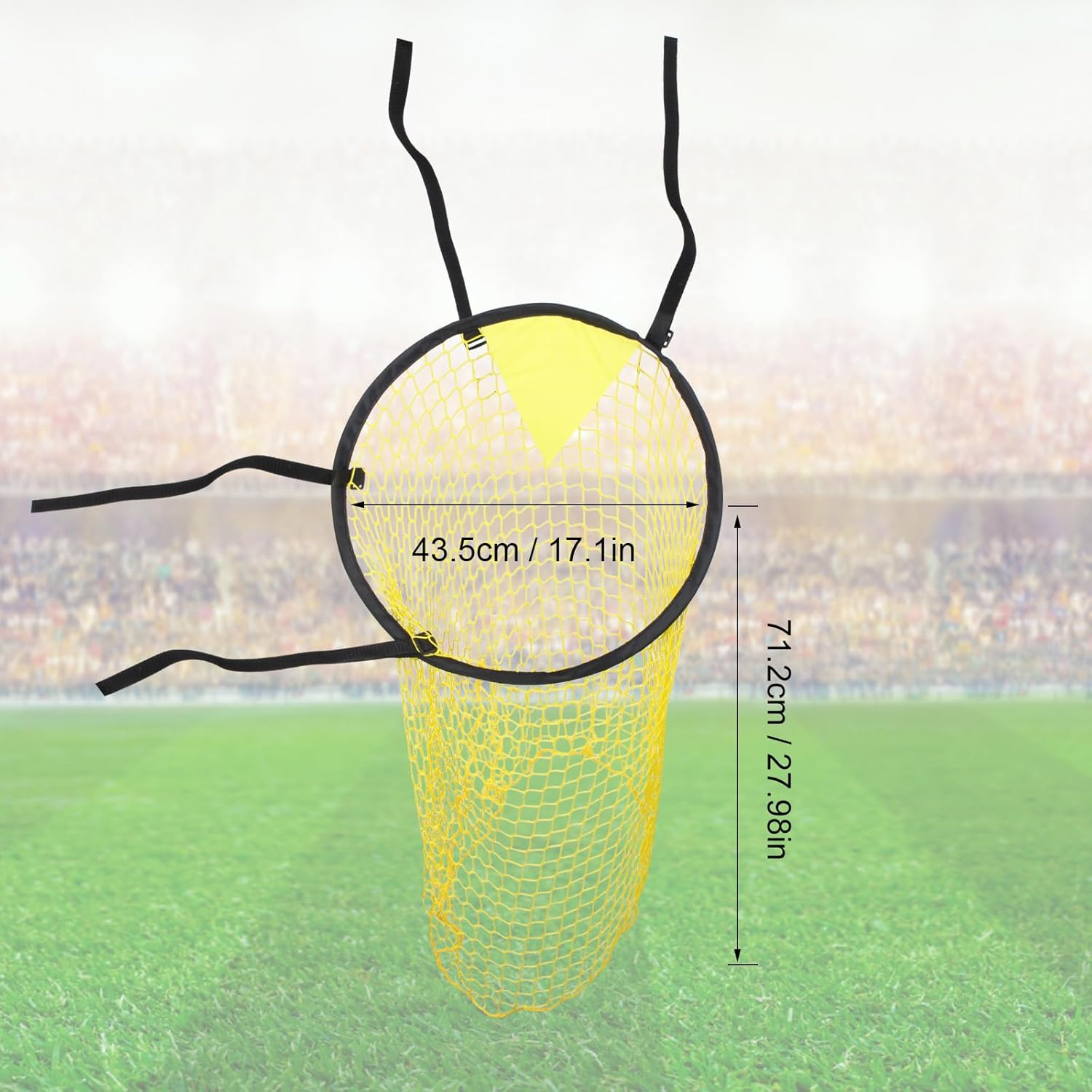 KVMORZE 2 Pcs Top Bins Soccer Target with Carry Storage Bag, Soccer Training Net Corner Soccer Train Goal for Ball Football Shooting Accuracy Practice Equipment, Easy to Attach and Detach image number 1