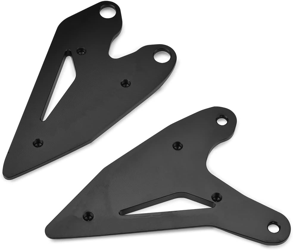 Motorcycle Accessories Rider Front Foot Peg Footrest Rear Set Heel Plates Guard Protector (For Kawasaki Vehicle) NINJA400 Z400 NINJA 400 500 NINJA E-1 Z E-1 Z 7 HYBRID (Black) image number 5