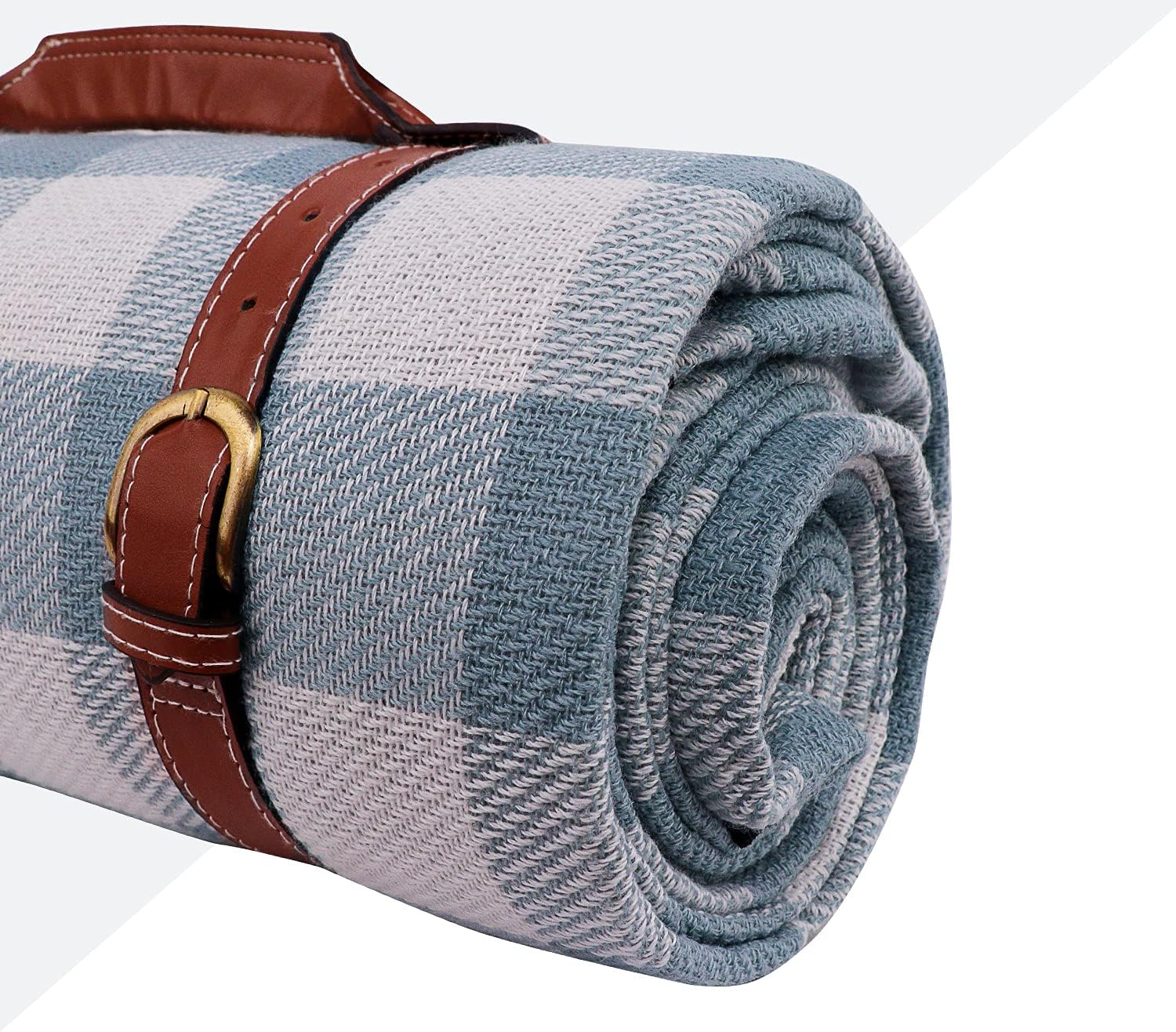 79"X79"Oversized Picnic Blankets Waterproof Sandproof Picnic Mat for 6-8 Adults, Large and Thick Picnic Blanket Portable Straps for Beach Blankets or Family Outdoor Camping Parties image number 6