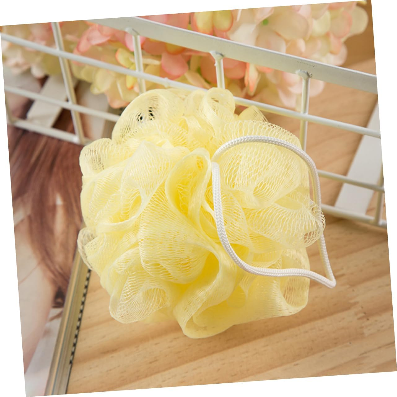 IWOWHERO Bath Ball Shower Ball Mesh Net Loofah Sponge 16Pcs Set Body Scrubber Soft Bath Accessory