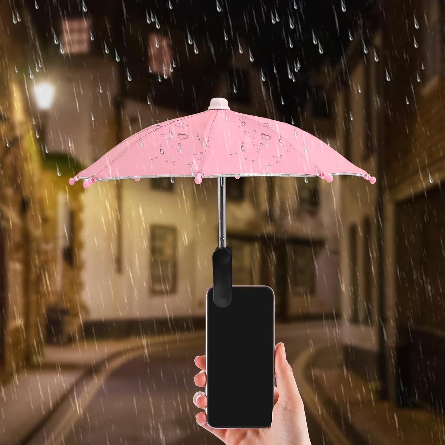 Umbrella for Phone Shade - UV Protection Phone Umbrella with Clip | Glare Blocking Cellphone Accessories, Lightweight Travel Supplies for Car Beach Pool Camping - Camouflage image number 2