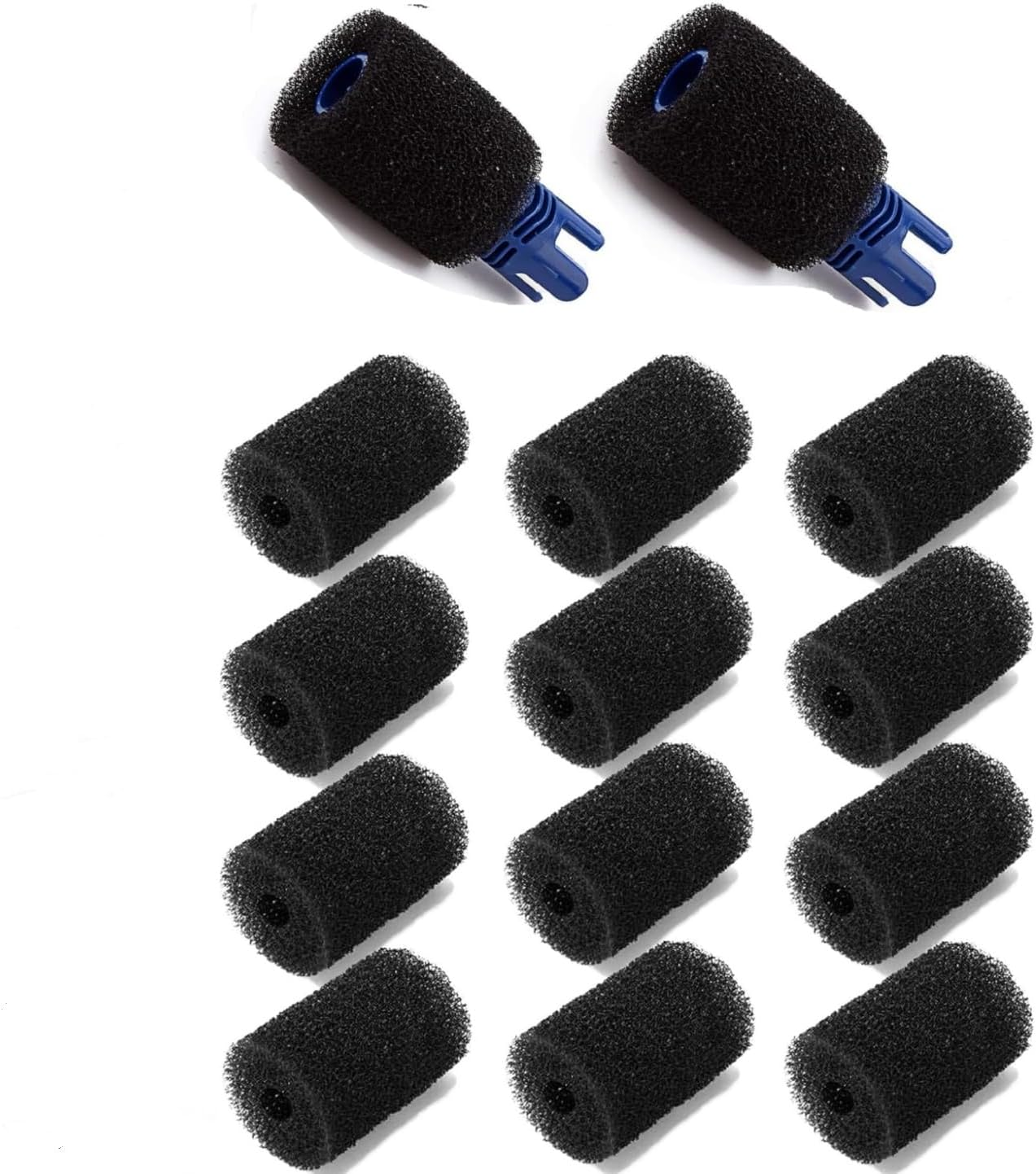 12 Pack Polaris Pool Cleaner Parts Replacement Kit with Tail Sweep Pro & 2 Tail Hose Scrubbers for 280 360 380 180 480 3900 Models - Blue image number 4