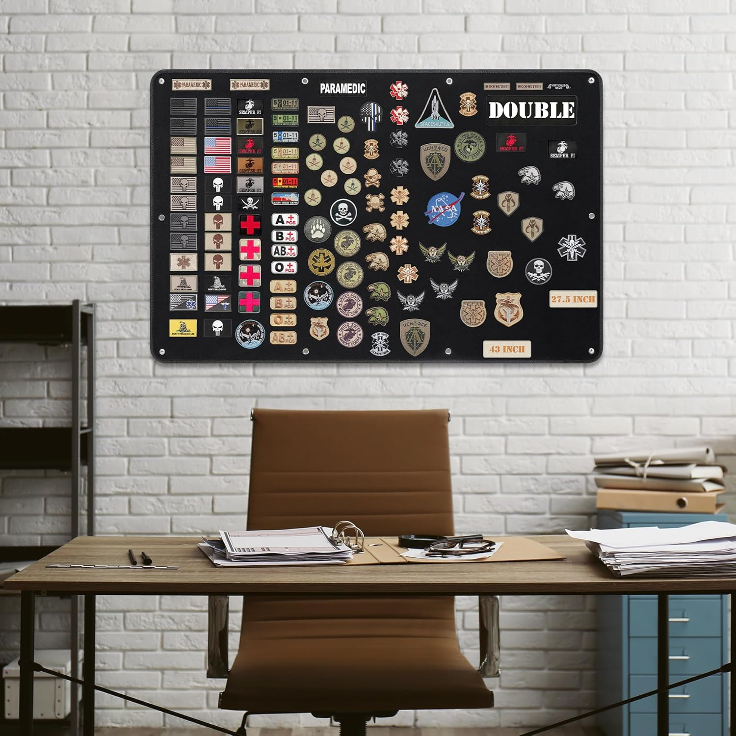 Uikro Tactical Patch Board, Military Patches Display Organizer for Collection Army Combat Morale Emblems image number 5