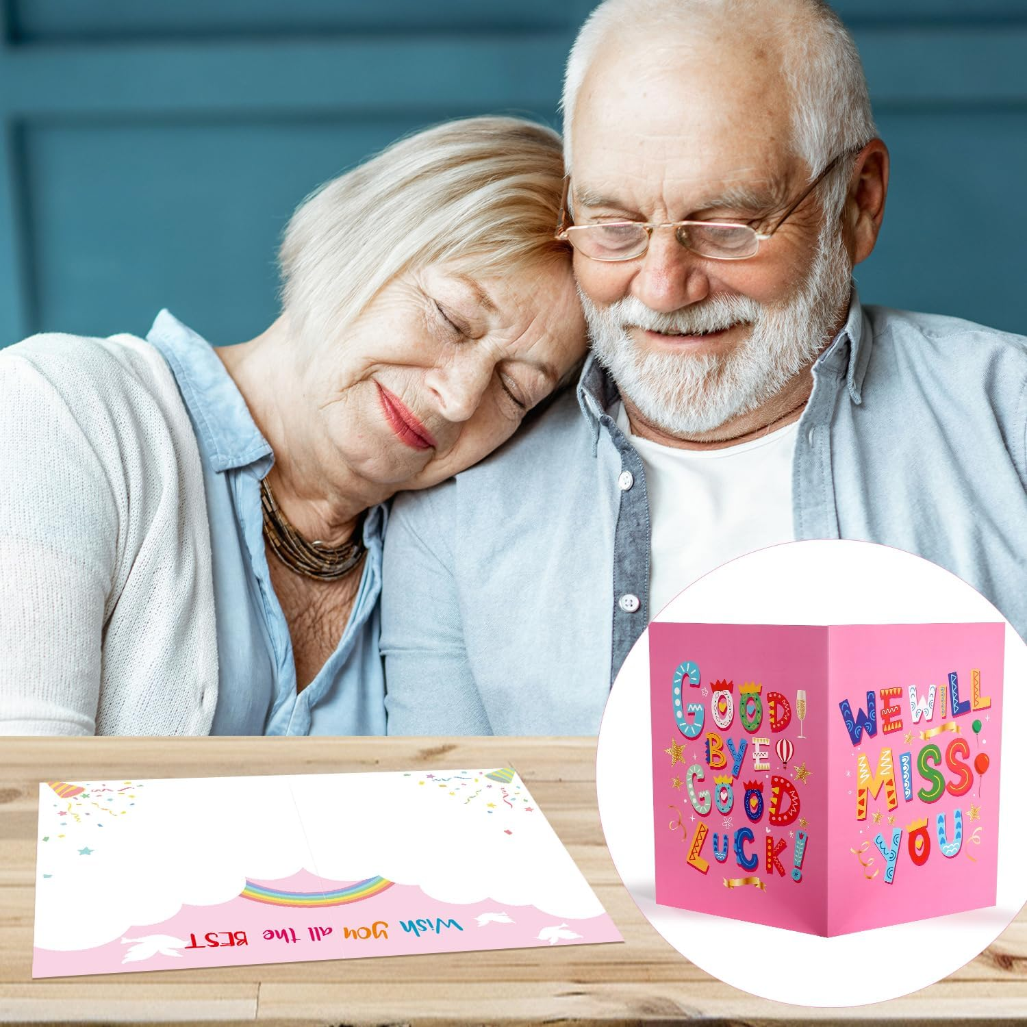 Goodbye Good Luck Card, 15.75X10.63In Large Greeting Card with Envelope Going Away Card Congratulations New Job Card We&rsquo;Ll Miss You Card for Colleague Retirement Men Women Decorations image number 6