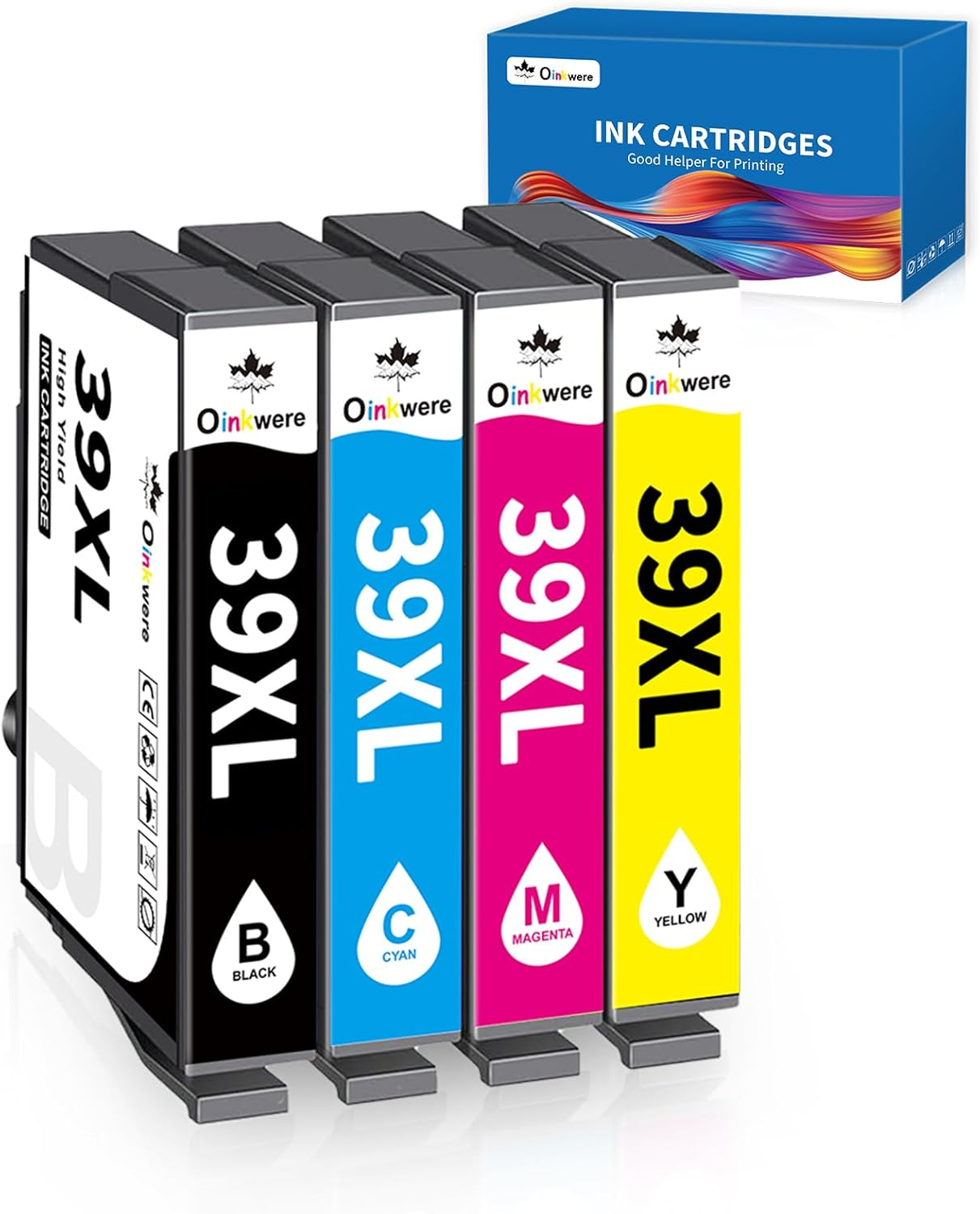 OINKWERE 39 XL Relacement for Epson 39XL Ink Cartridges Compatible for Expression Home XP-2105 XP-4105 Printer Ink Cartridges (4-Pack) image number 1