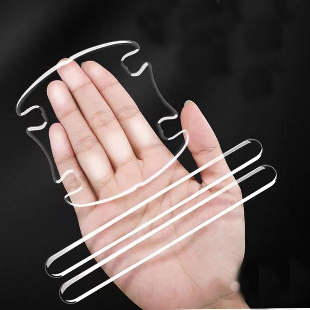Naisfei 14 Pcs Car Door Protector, Handle Protector Stickers, Universal Transparent Handles Cup Scratch Protectors for Protect Car Paint from Scratches image number 1