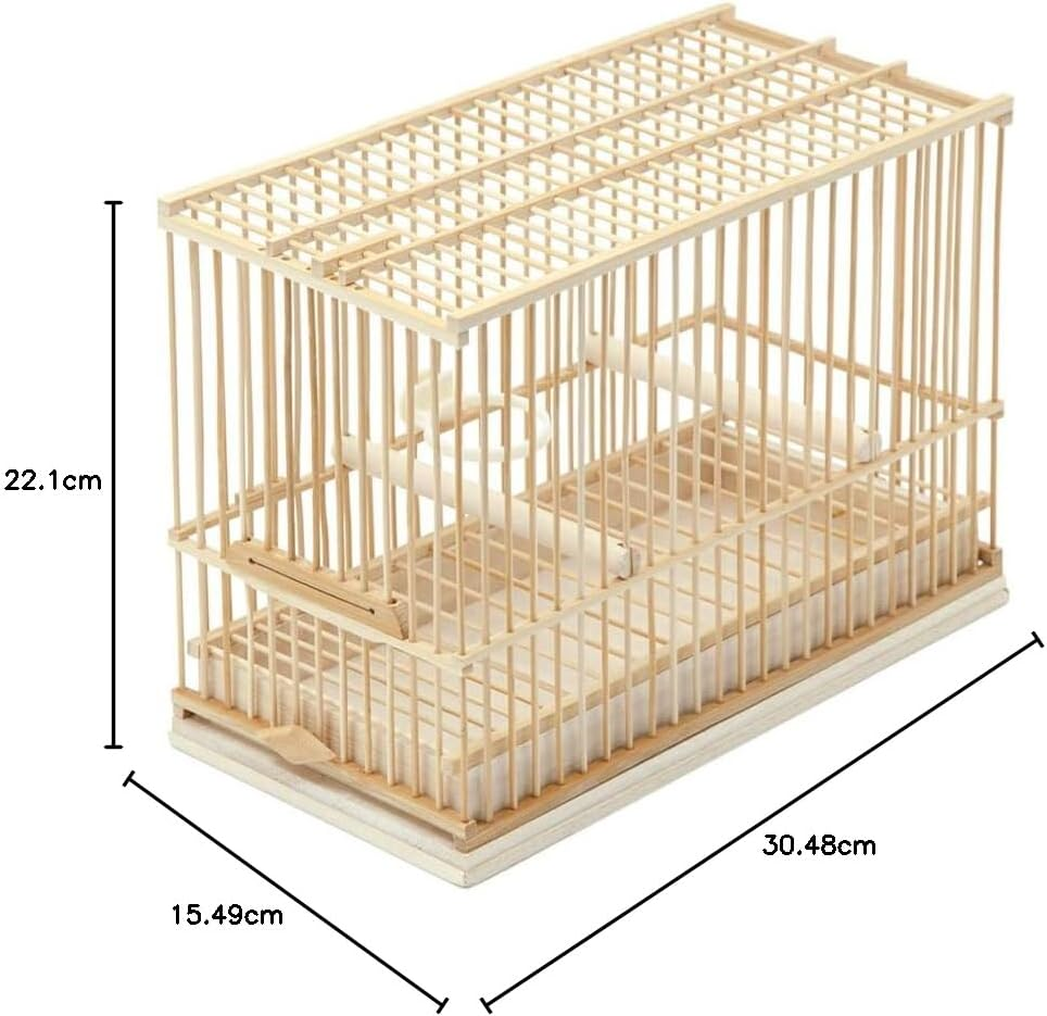 NPF Natural Pet Foods Birdcage Bamboo Basket Shaku image number 1
