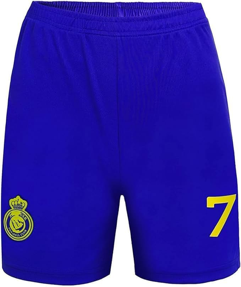 Soccer Jerseys #7 Kid Jersey #7 Jersey Youth Kid Soccer Jersey, T-Shirt Trunks Socks (Yellow) image number 2