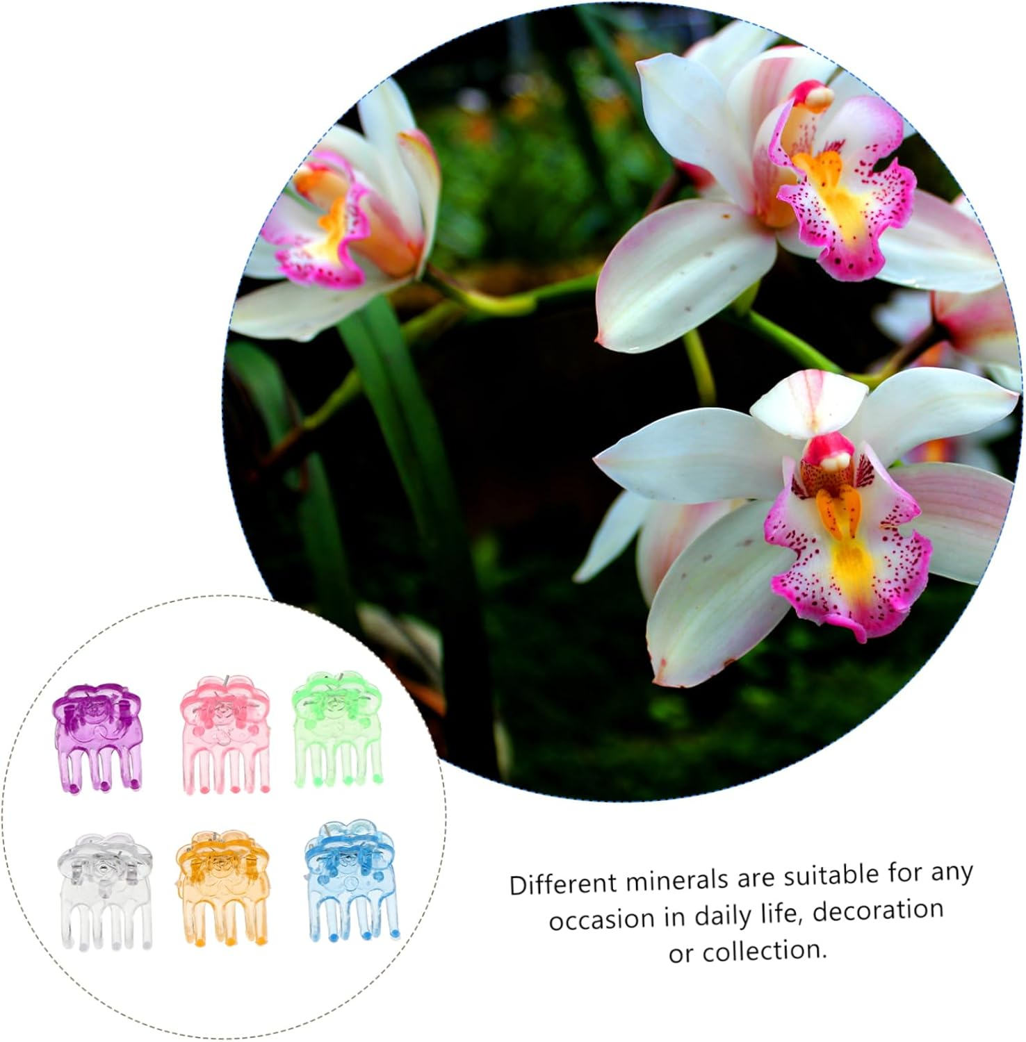 INOOMP 180Pcs Plastic Support Clips for Garden Flower Vine Fixing Clips Plant for Rose and Plants Vine Support for Garden Supplies image number 6