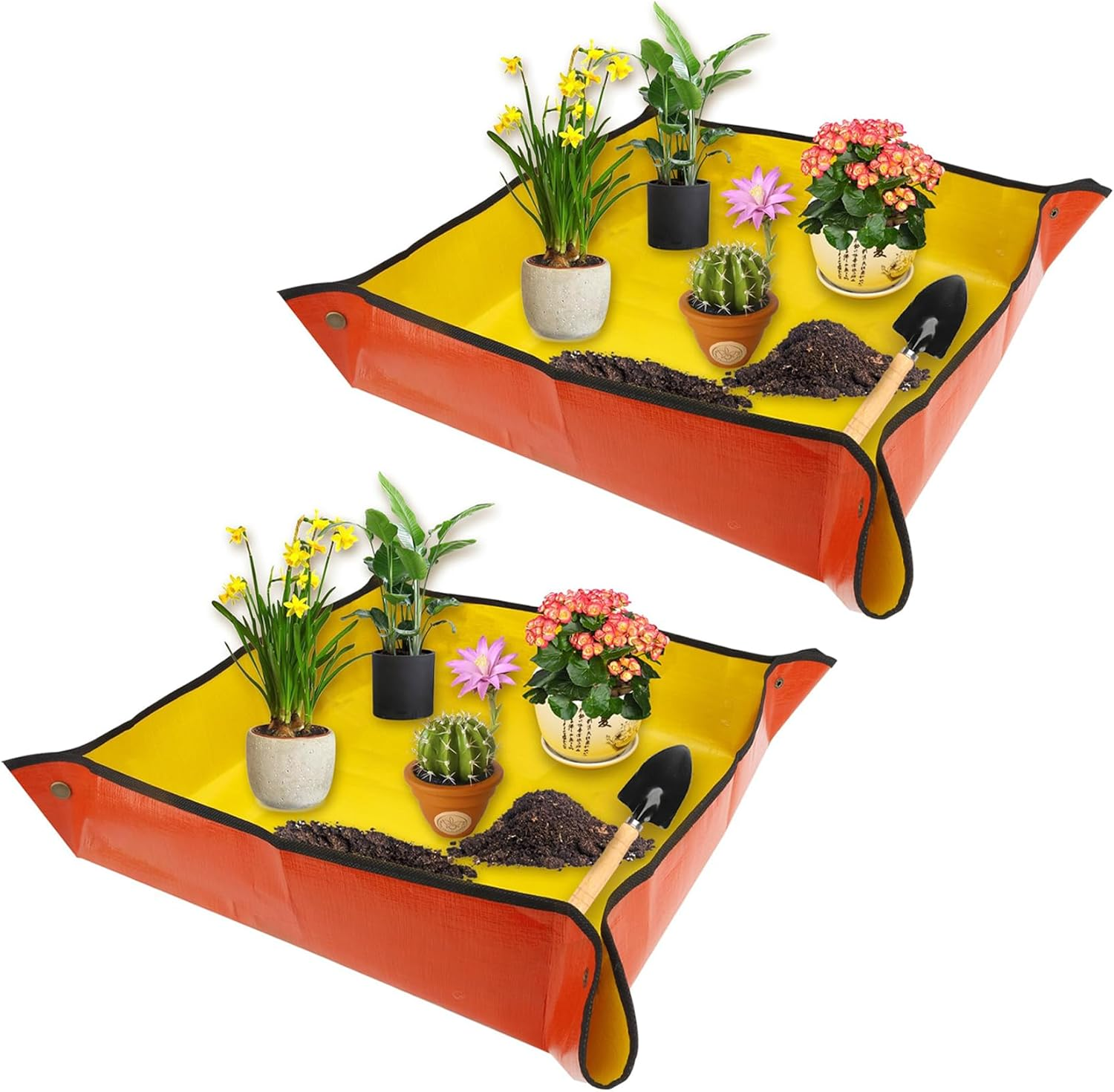 Repotting Mat for Indoor 26 * 26 Inch Plants Potting Mat Garden Tool Set Gardening Gifts Indoor Plant Tools Plant Mats for Repotting Garden Supplies Gardening Set Indoor Gardening System 2Pcs