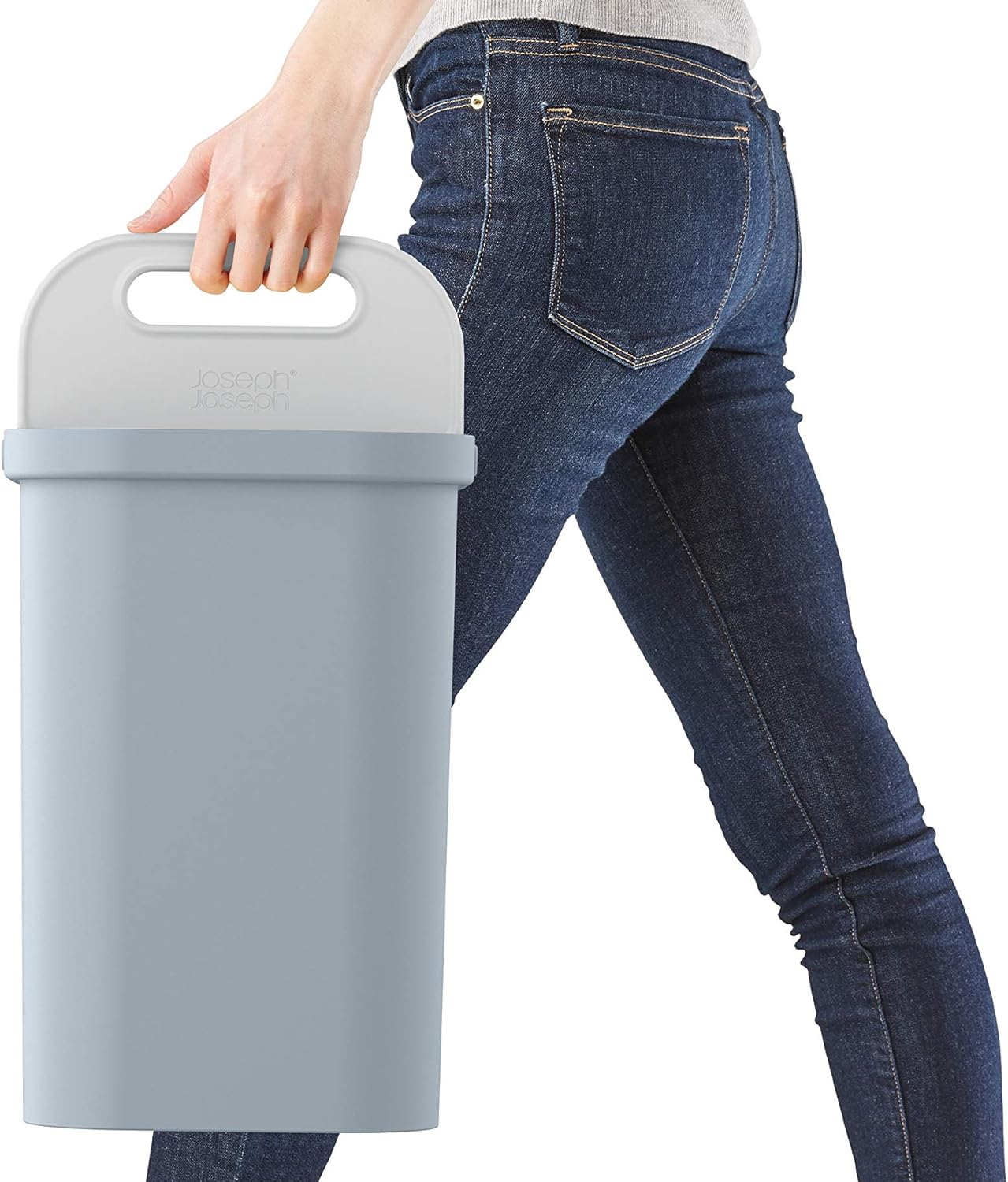 Joseph Joseph Gorecycle Dual Compartment 14-Litre Recycling Caddy, Blue, 30109 image number 3