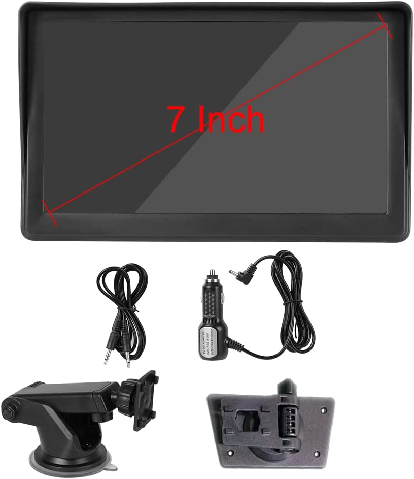 Portable Wireless Apple Carplayer & Android Auto 7 Inch Car Monitor Radio for All Cars Dashboard Mounted Car Stereo Support Bluetooth 5.0 Mirror Link FM Transmitter USB TF