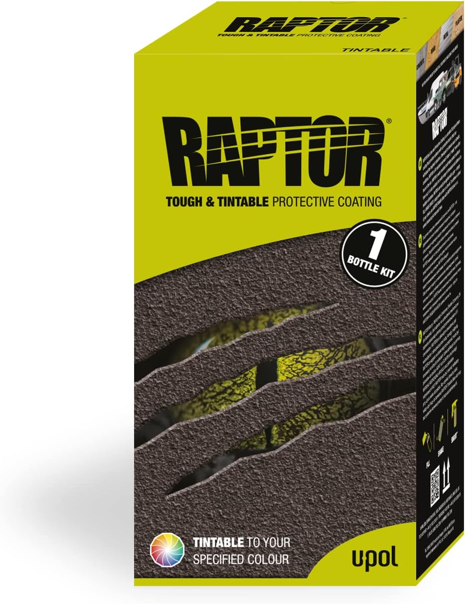 U-POL Raptor Tough Protective Coating Kit 1 Litre, Tintable image number 4