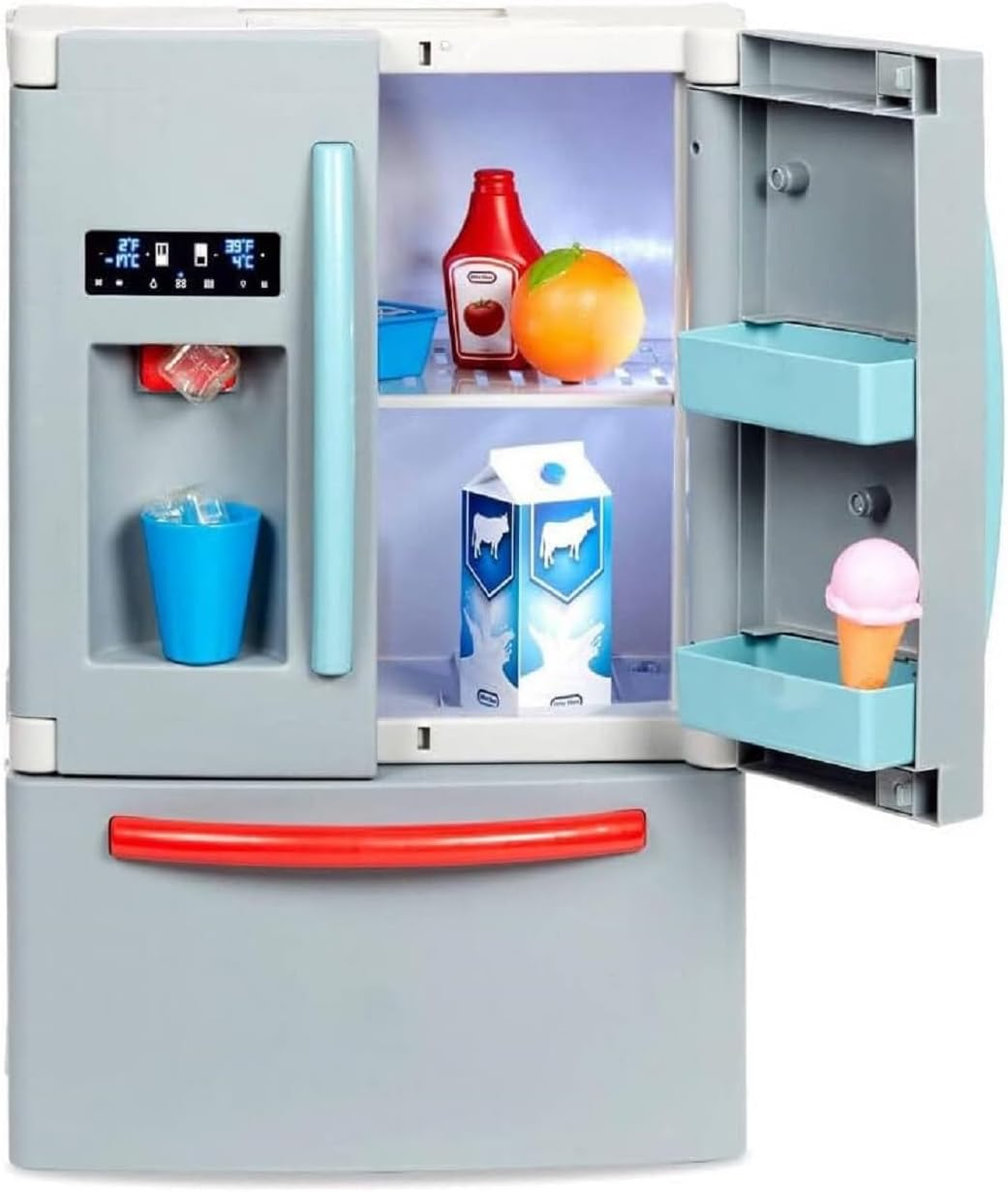 Little Tikes First Fridge - Interactive and Realistic Refrigerator - with Light and Sounds - Pretend Play Appliance for Kids image number 1