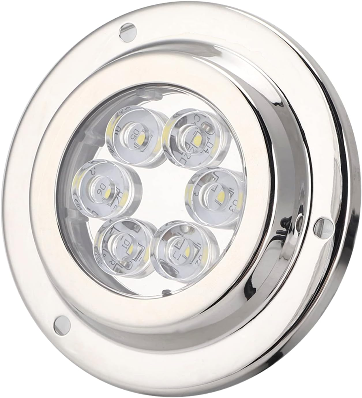 TOPINCN LED Yacht Boat Underwater Light IP68 Waterproof White Light High Luminous Efficiency 50,000 Hours Service Life Stainless Steel 316 for Swimming Pool