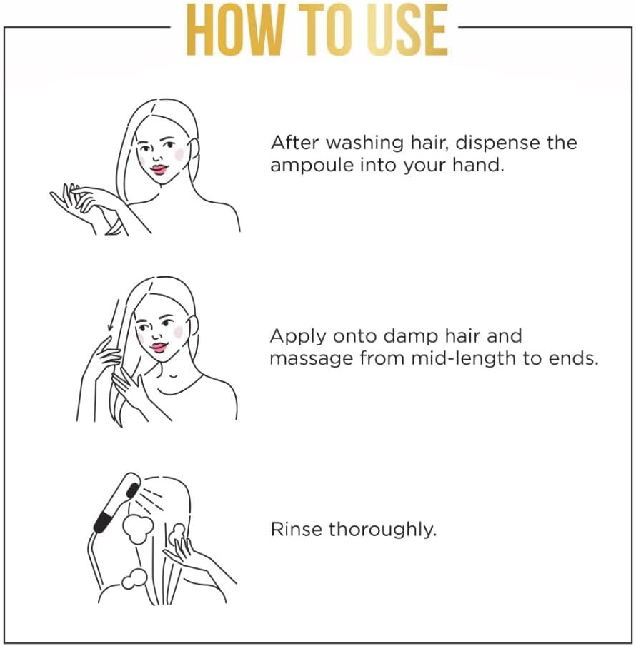 Pantene Hair Mask Miracle Rescue Shots, Intensive Repair Treatment for Damaged Hair, 4 Count 0.5 Oz Each, Twin Pack image number 5