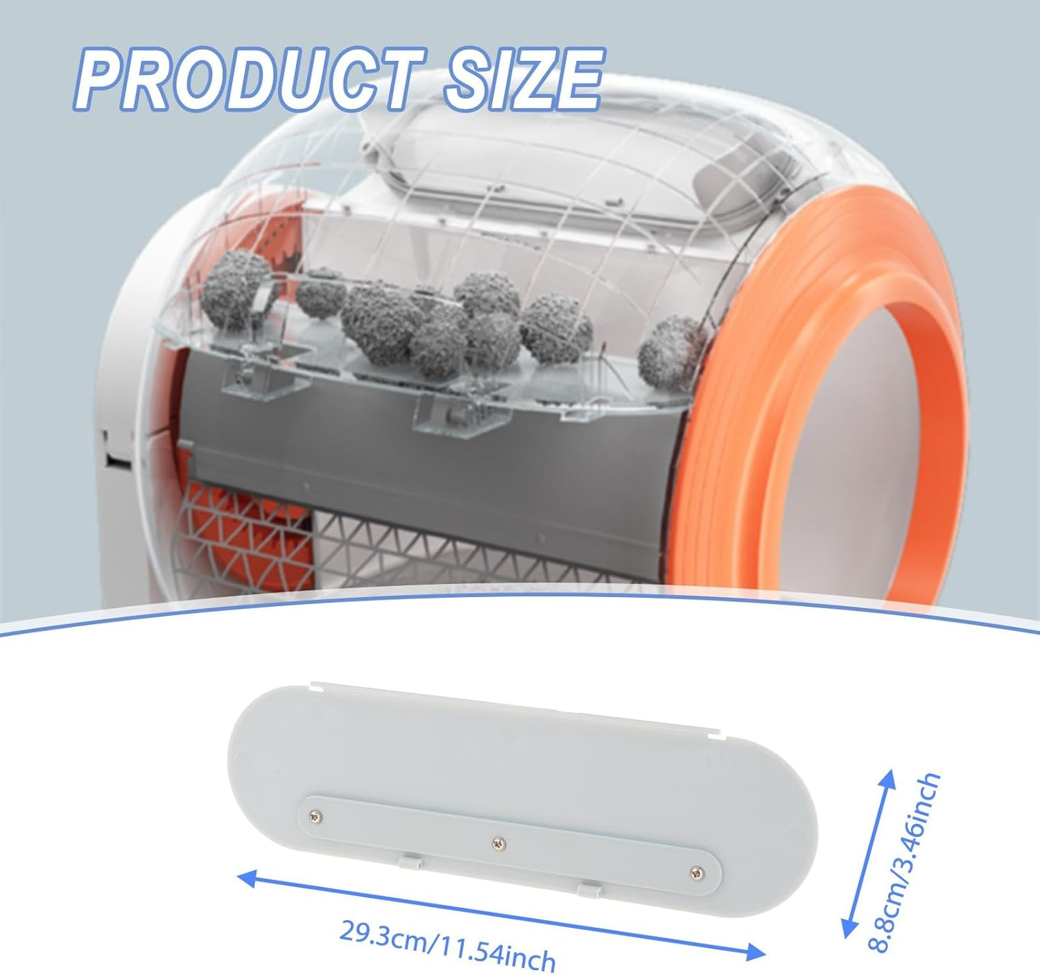 Ｂｅｓｇａ Cat Litter Box Accessories Directly Replace Efficiently Control Easy to Install Parts Cat Litter Tray for Q-Clean, Hatch image number 3