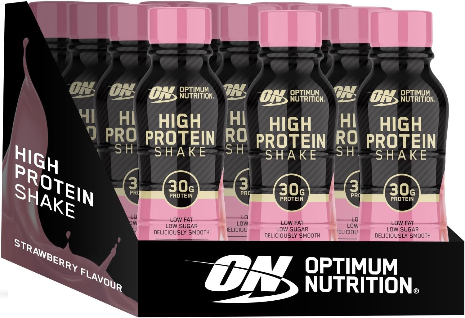 Optimum Nutrition High Protein Shake, Strawberry (Pack of 12) image number 4