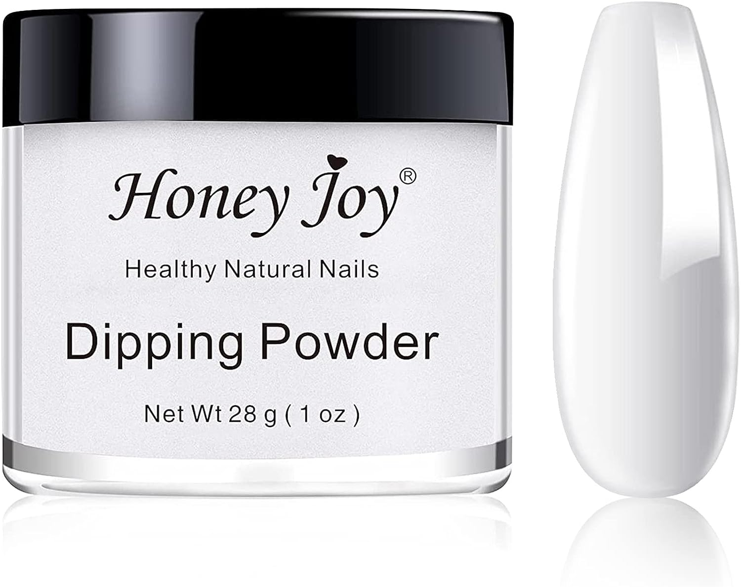28G/Box Dipping Powder French Manicure Pink and White Clear Transparent Starter Kit Dip Powder Nails No Cure,0.98Oz per Box, Hj-Nd064B-Natural White