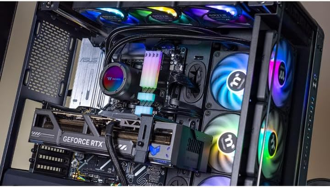 Thermaltake Gaming System Core Xtreme V2 - AMD 9800X 3D/ RTX 5080/ X870 Wifi / 64GB RGB D5/ Customizable LCD RGB Aio/Core P6 Black, CA-4C2-00D1WA-02 image number 3