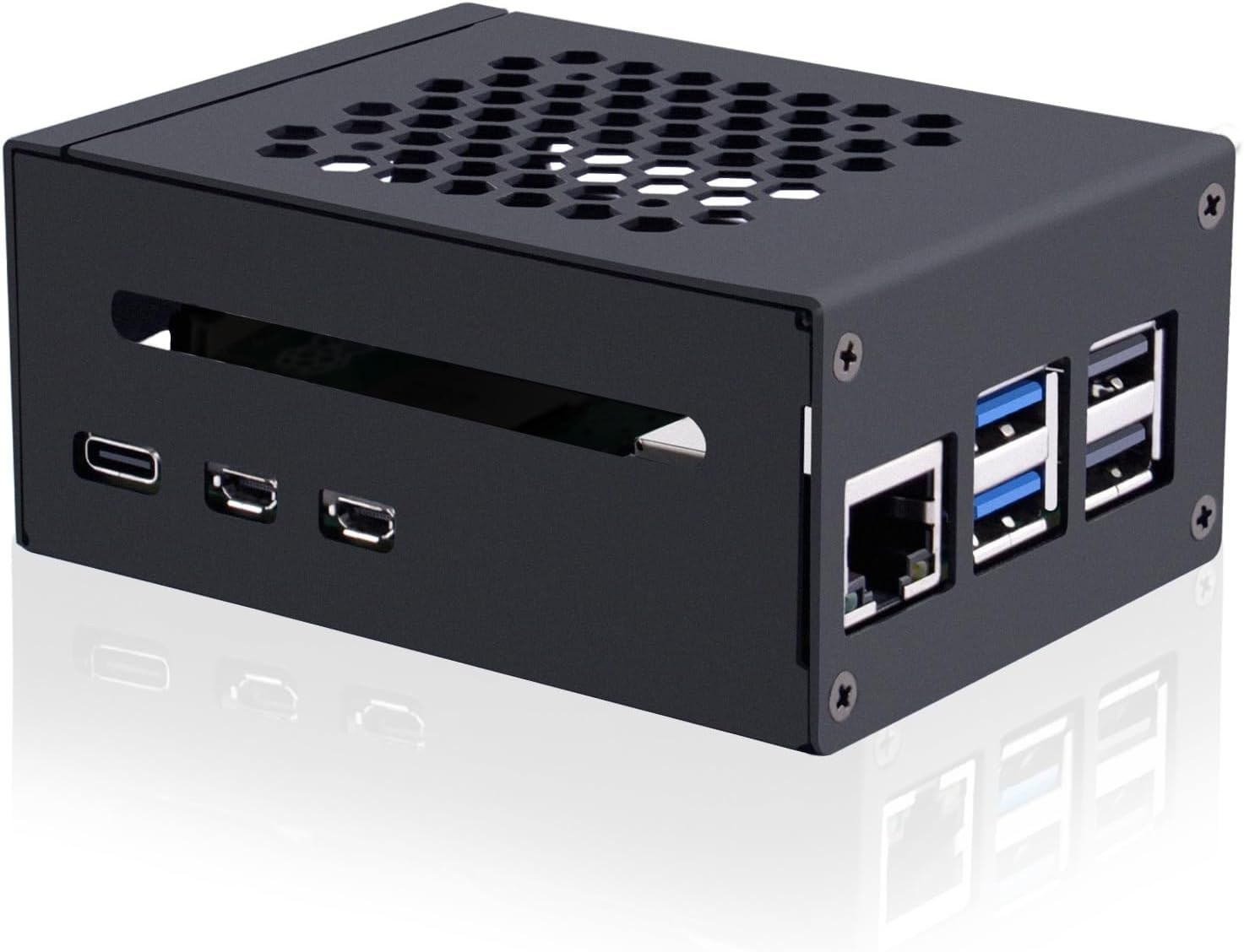 Geeekpi Metal Case for Raspberry Pi 5, Support X1000/X1001/N04/N05 Pcie Peripheral Board image number 3