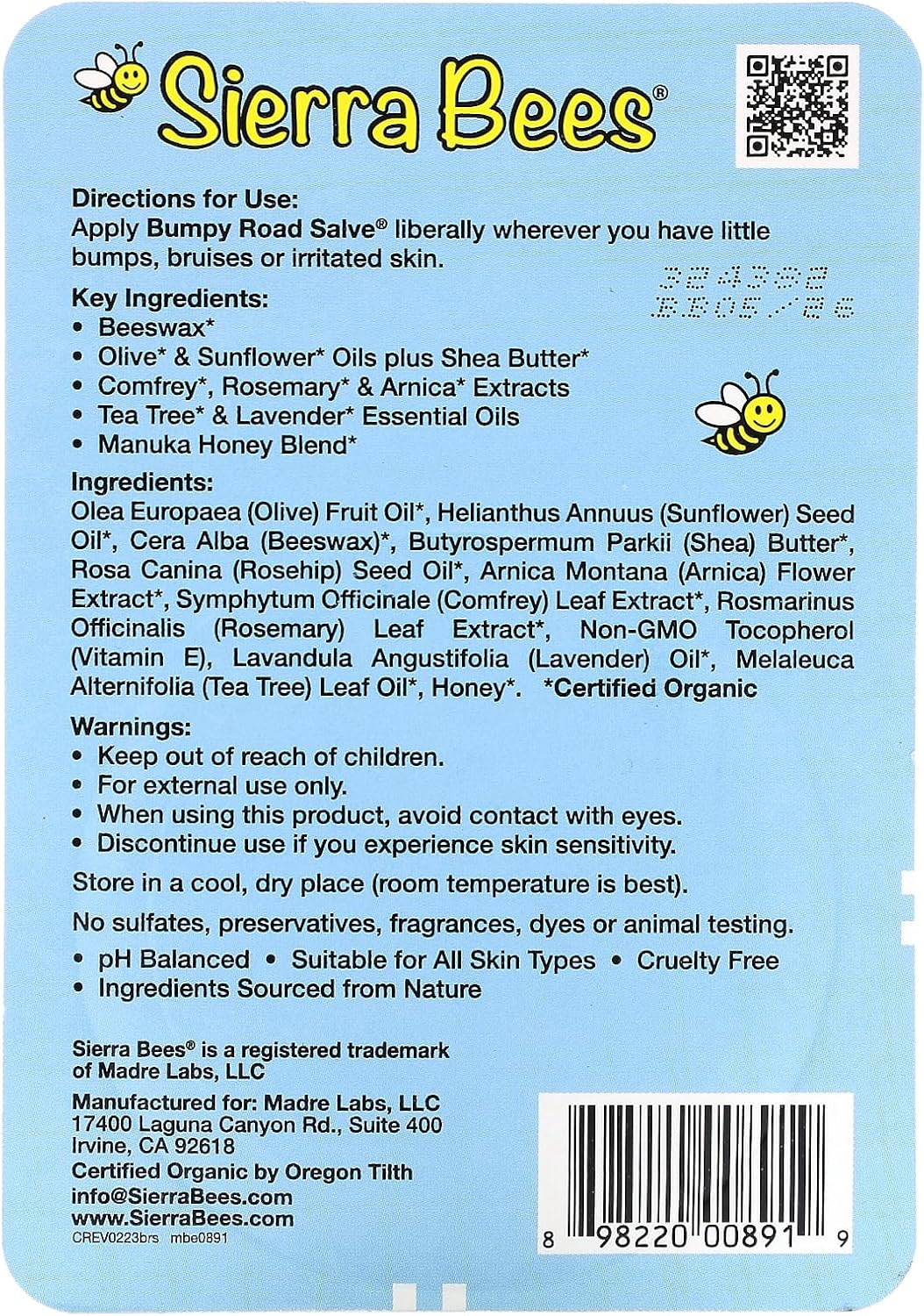 Sierra Bees Bumpy Road Salve&reg;, 0.6 Oz (17 G) image number 2