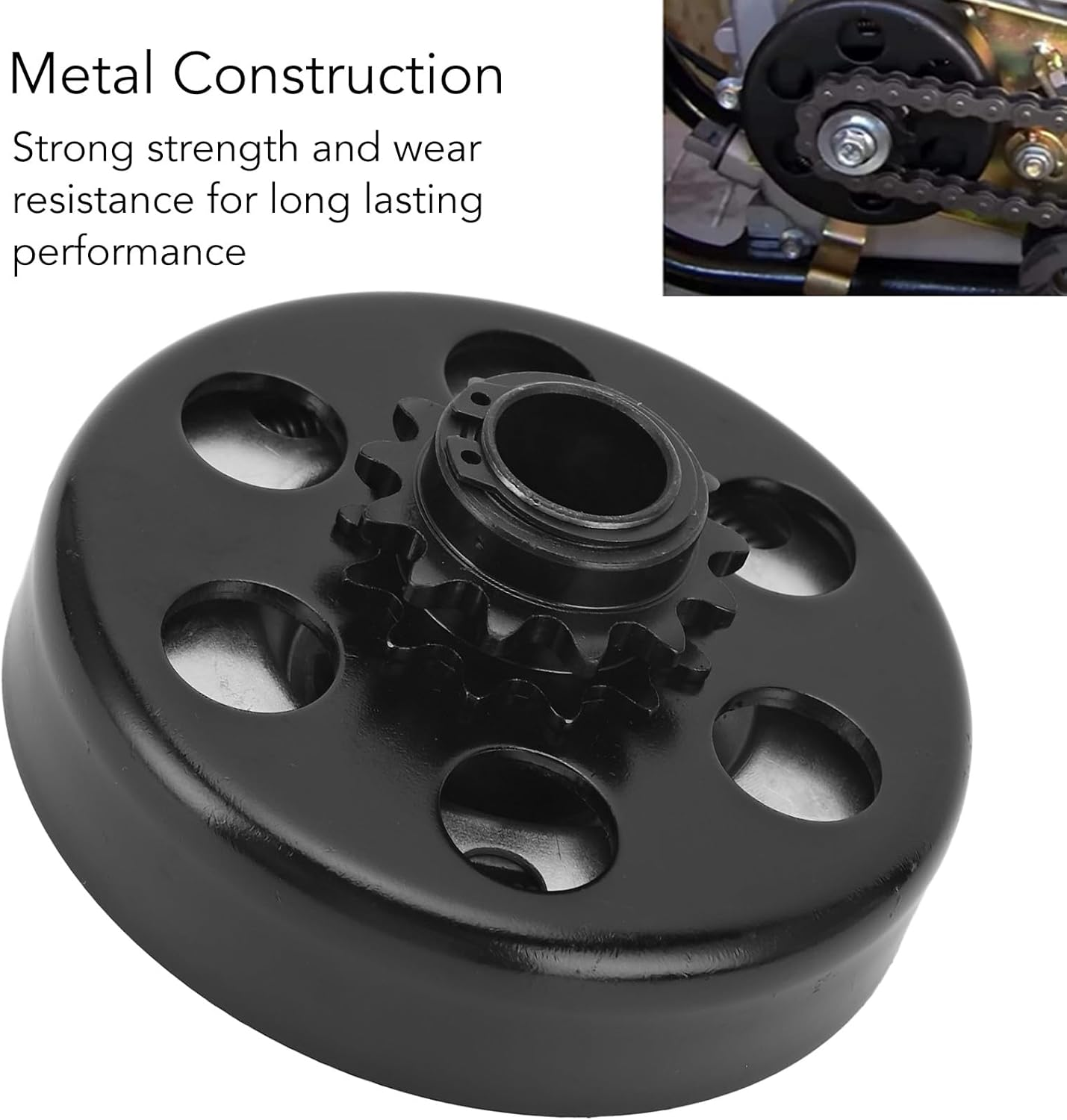 Go Kart 3/4 Inch Bore 13 Tooth for 170F Engine, 428 Chain Centrifugal 13T for Mini Bikes and Go Karts, Lawnmower, Garden Equipment Log Splitters image number 4