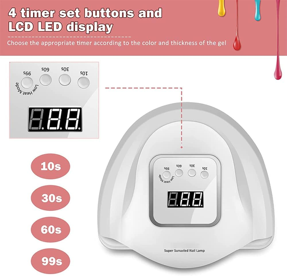 Nail Dryer Manicure Machine 72W 36Leds Nail Lamp for Manicure Accessories Uv Light Nails Tools for Home and Nail Salon Nail Lamp image number 1