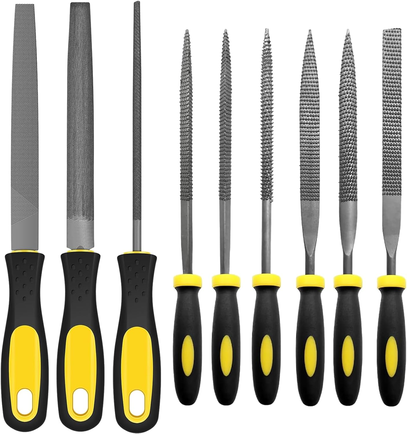 MOLIMOLI File Set 9-Piece Professional Metal File Set with Wooden File, round File & 6 Nail Files - File Set for Metal, Soapstone & Wood - Includes Storage Bag image number 6