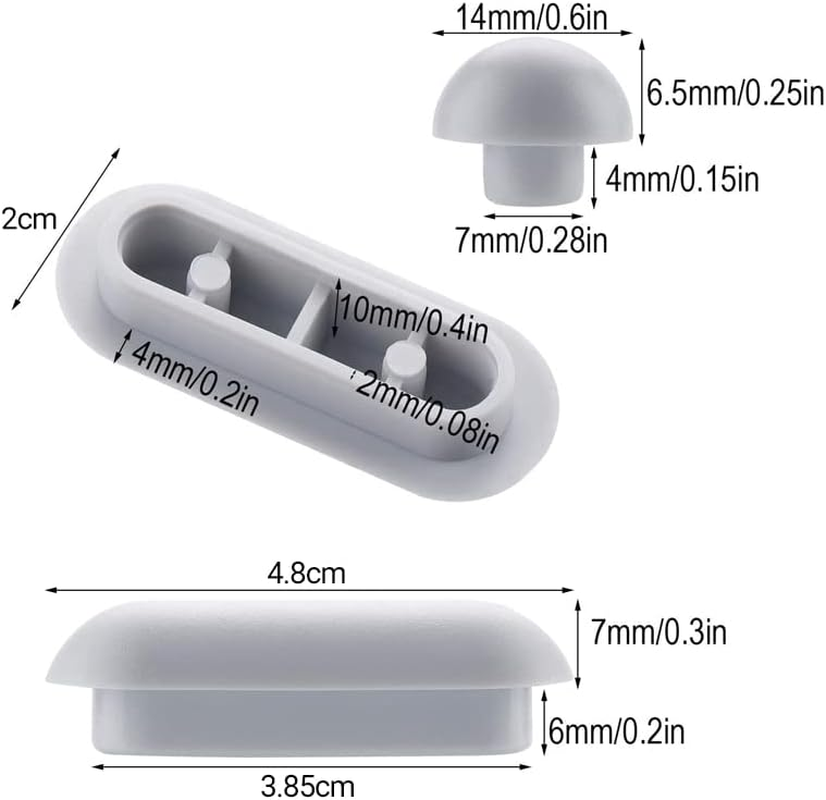AIMALL 6PCS Toilet Seat Buffers Bumpers, Support Stopper for Toilet Seat,Universal Toilet Seat Buffer Toilet Lid Rubber Bumpers, Replacement Pads Grey Stop Bumper Accessories for Home, Hotel image number 4